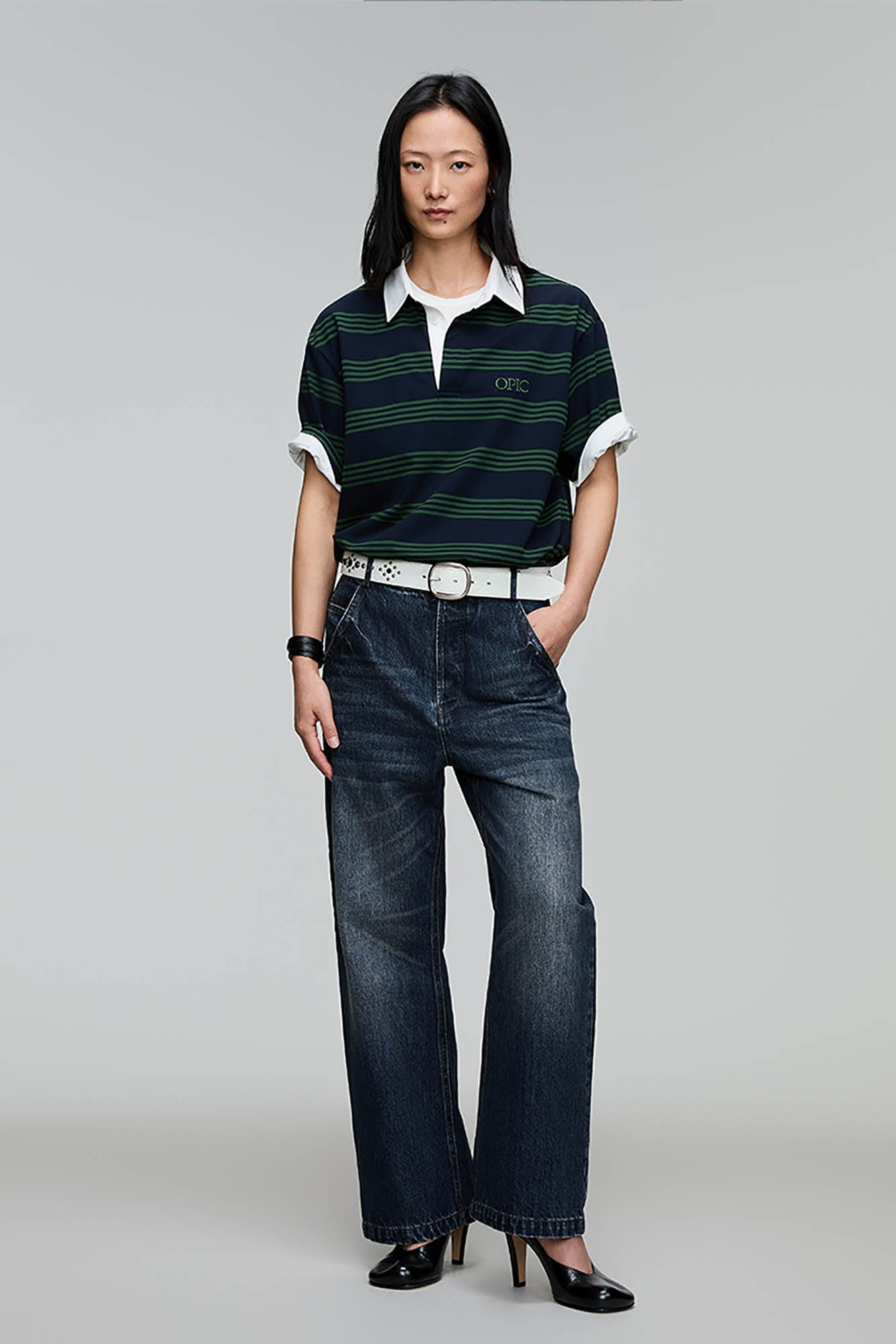 OPICLOTH Lyocell-Blend Washed Straight-Leg Jeans-Jeans-XS-Free Shipping Leatheretro