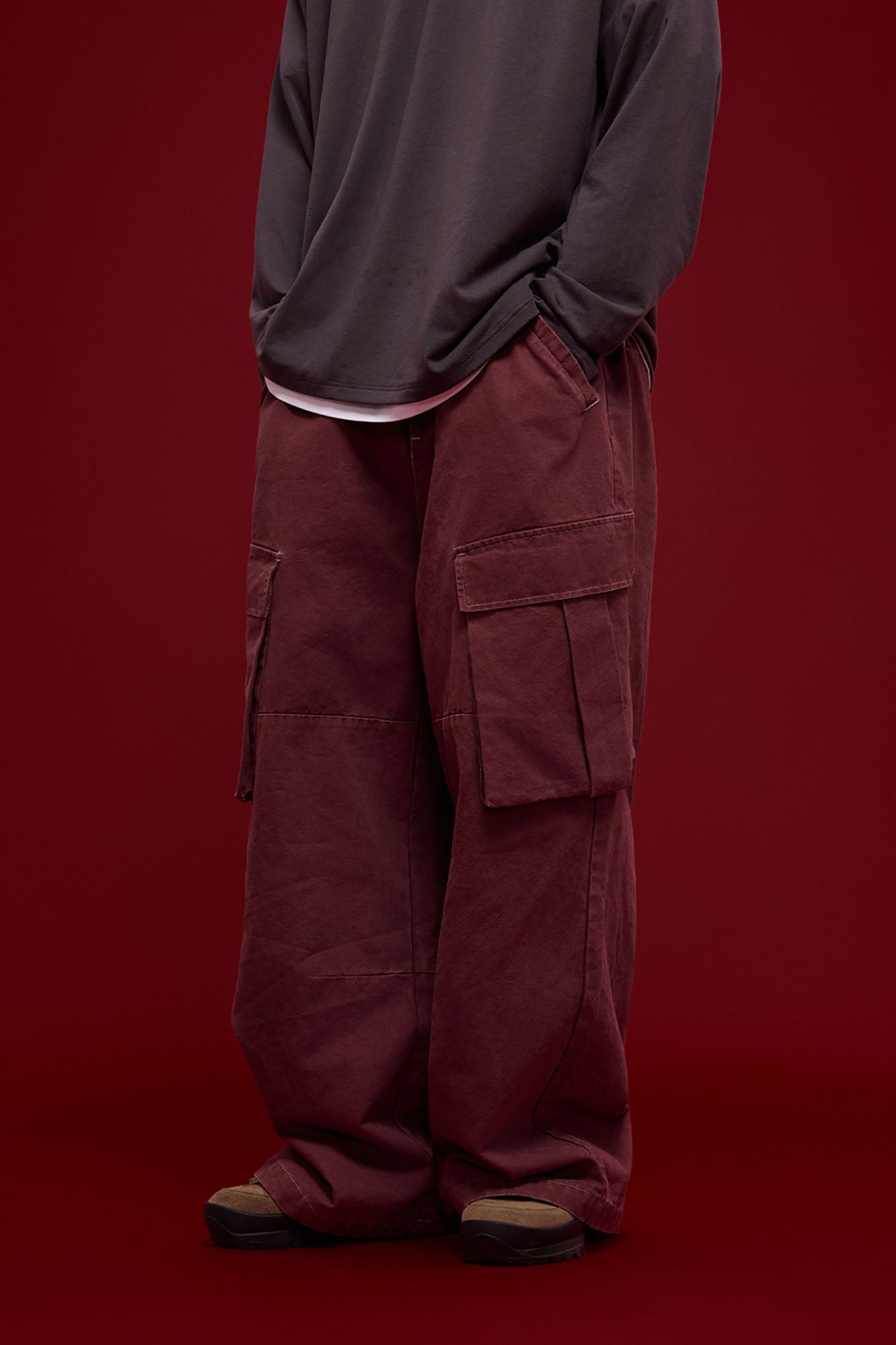 BANANA CLUB Essential Oversized Utility Cargo-Pants-S-Blue-Free Shipping Leatheretro