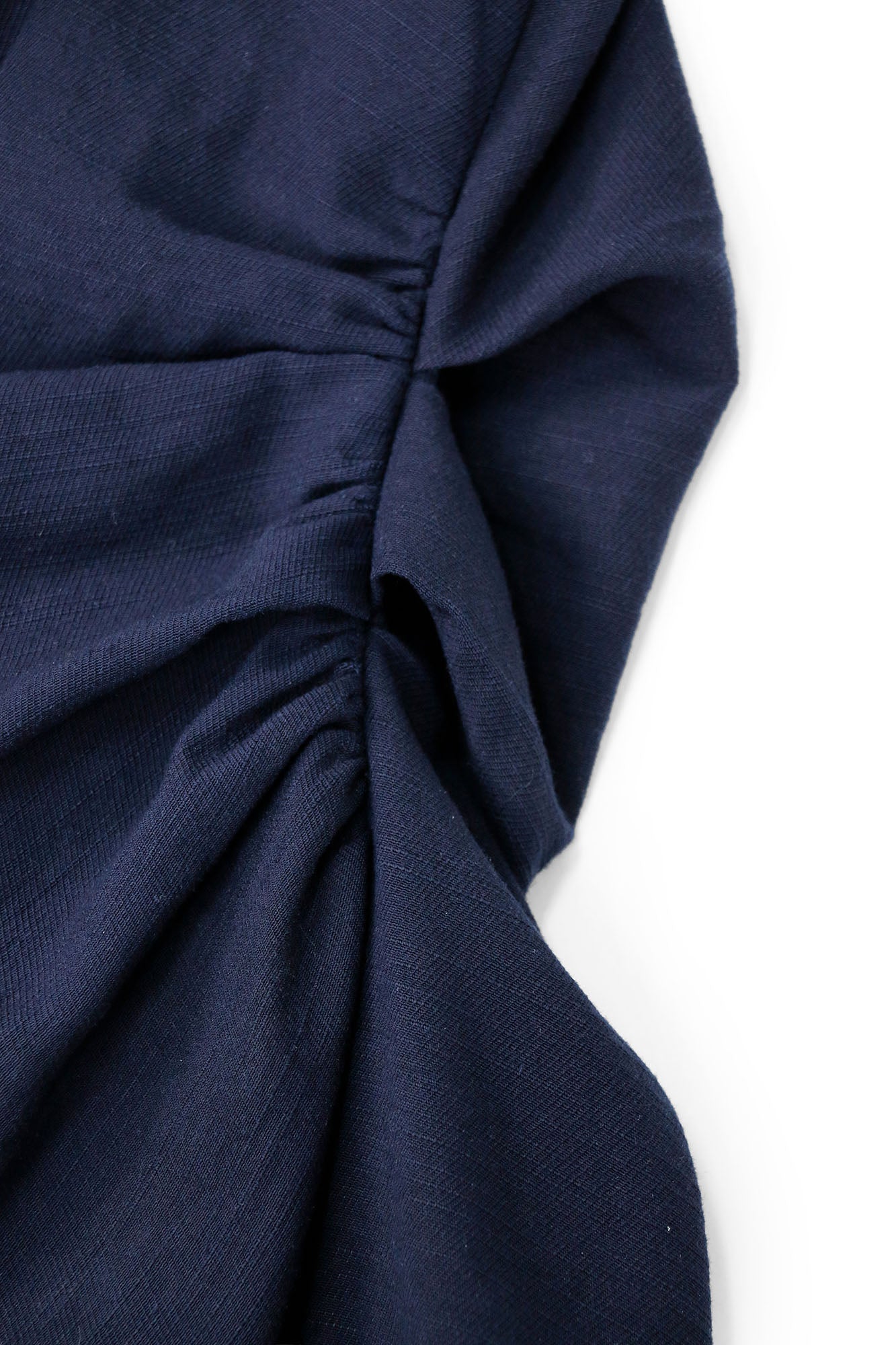 RELABEL Tencel-Acetate Ruched Oversized Shorts-Shorts-XS-Navy-Free Shipping Leatheretro