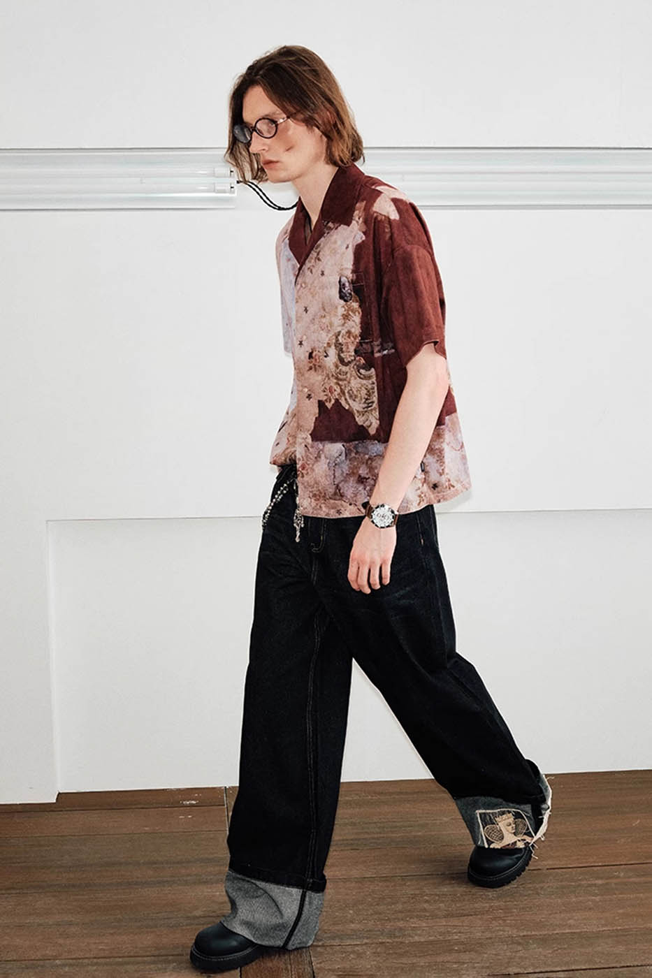 KREATE Mural Cuban Half Shirt-Half shirt-S-Free Shipping Leatheretro