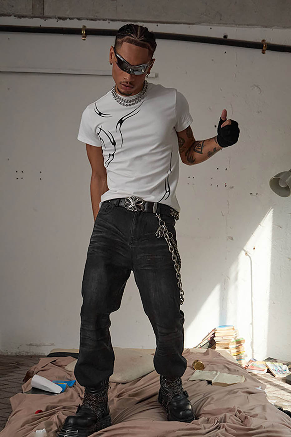 DND4DES The Rune T-Shirt-T Shirt-S-Black-Free Shipping Leatheretro