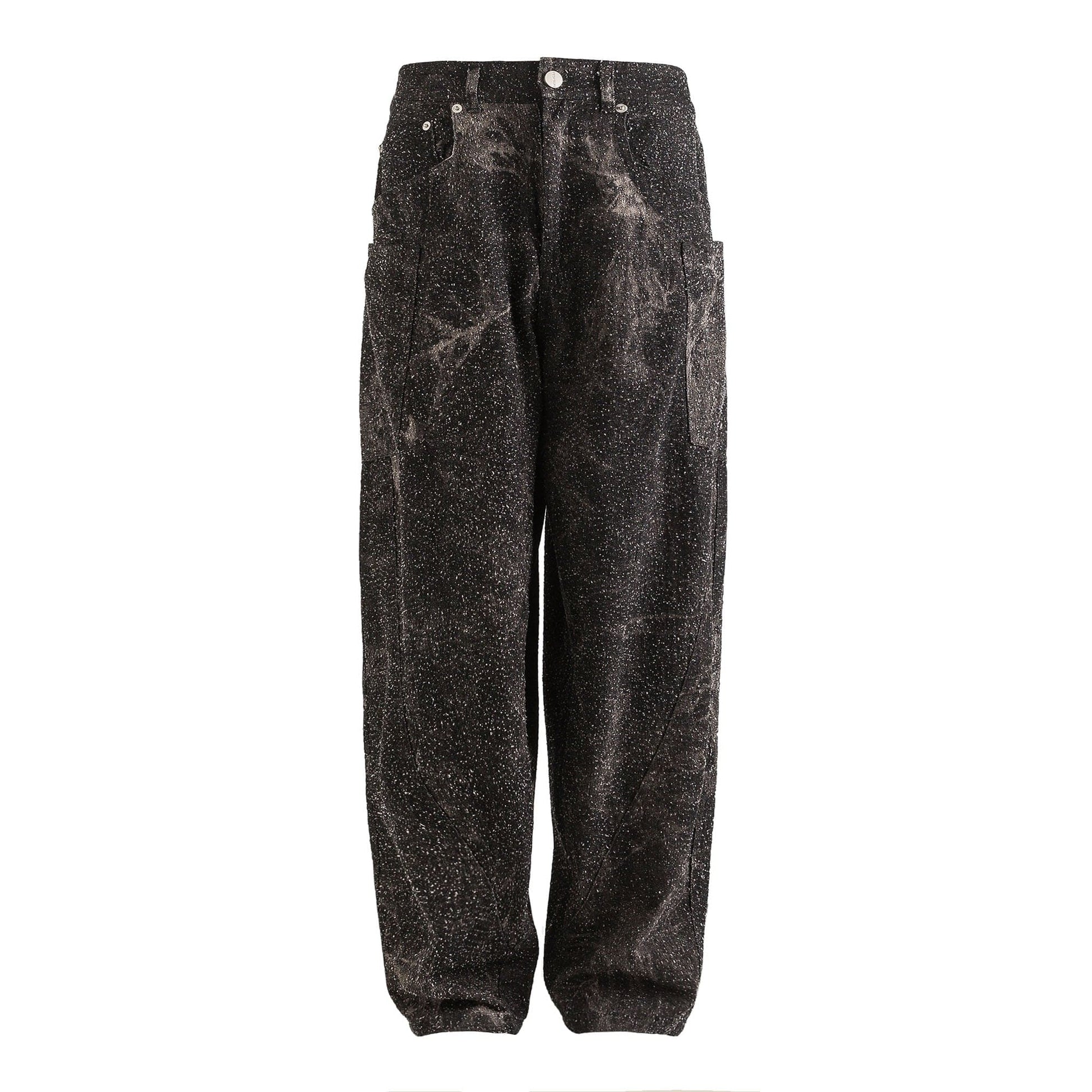 ME DA IGUAL Spliced Splatter Tie-Dye Curved Jeans-Jeans-M-Free Shipping Leatheretro