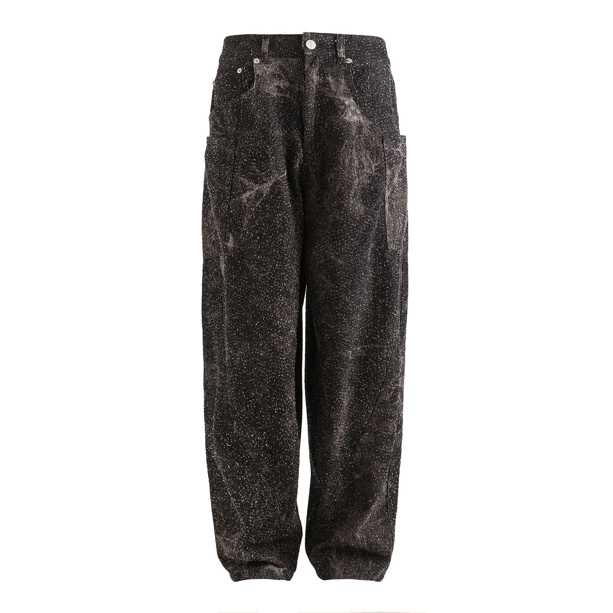 ME DA IGUAL Spliced Splatter Tie-Dye Curved Jeans-Jeans-M-Free Shipping Leatheretro