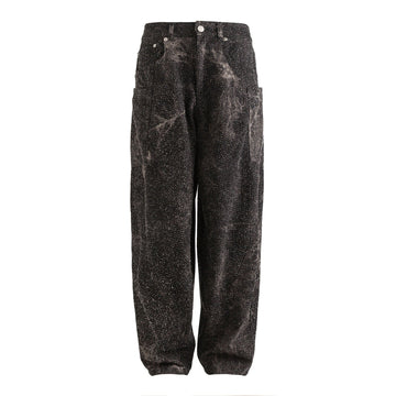 ME DA IGUAL Spliced Splatter Tie-Dye Curved Jeans-Jeans-M-Free Shipping Leatheretro