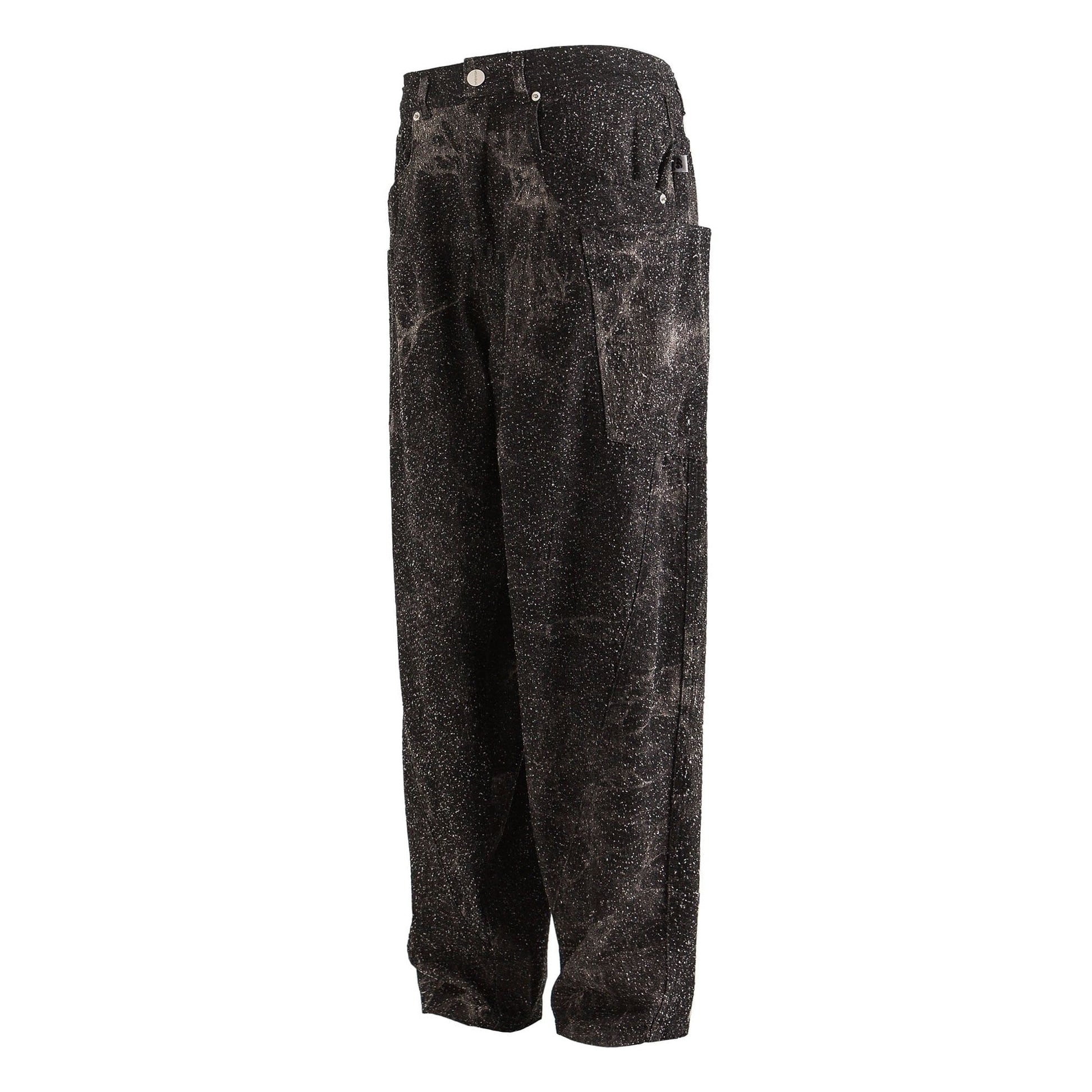 ME DA IGUAL Spliced Splatter Tie-Dye Curved Jeans-Jeans-M-Free Shipping Leatheretro