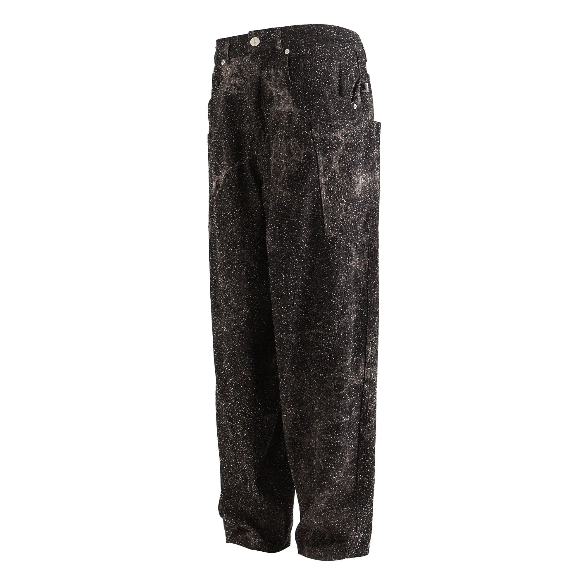 ME DA IGUAL Spliced Splatter Tie-Dye Curved Jeans-Jeans-M-Free Shipping Leatheretro