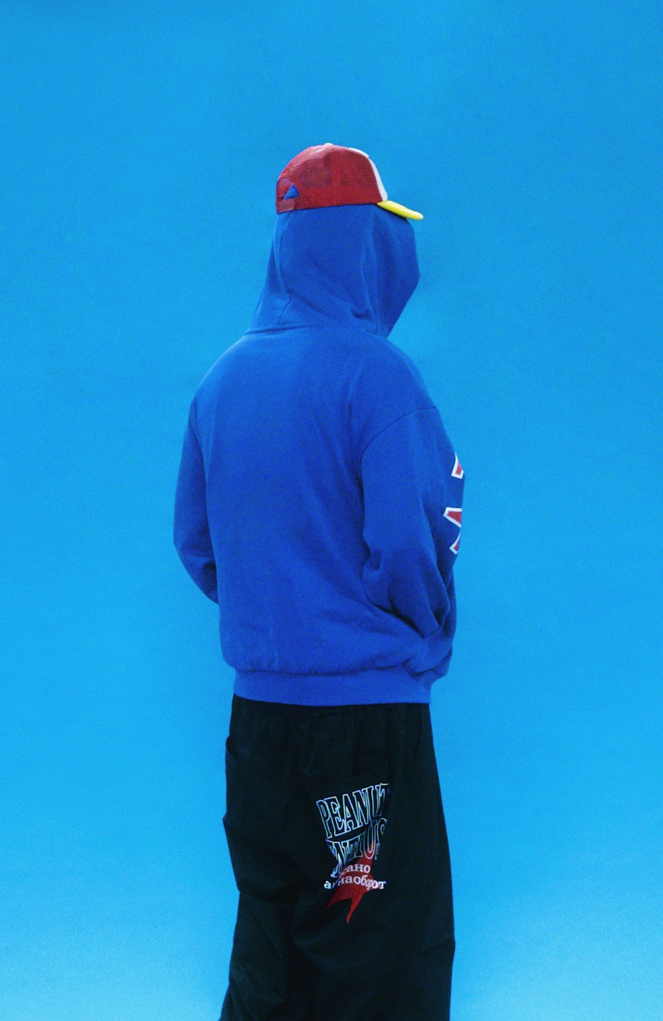 EVETS Foam Print Graphic Hoodie-Jacket-S-Red-Free Shipping Leatheretro