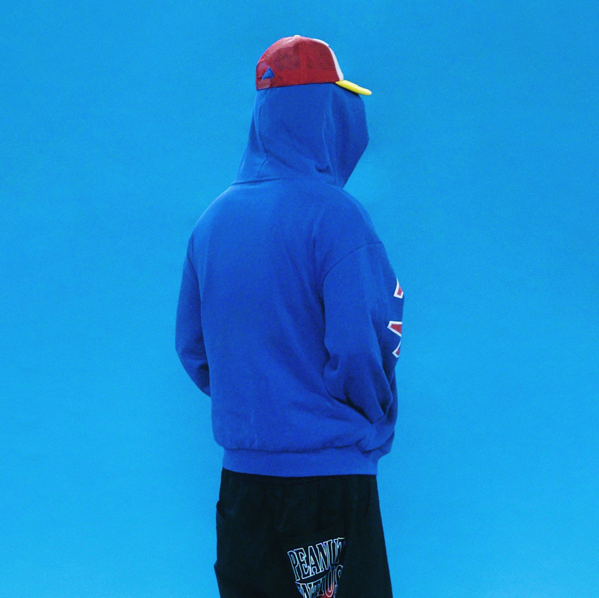 EVETS Foam Print Graphic Hoodie-Jacket-S-Red-Free Shipping Leatheretro