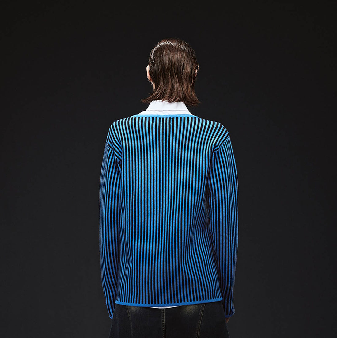 ARTIFICIAL WORLD Essential Striped Knitted L/S Tee-L/S Tee-S-Free Shipping Leatheretro