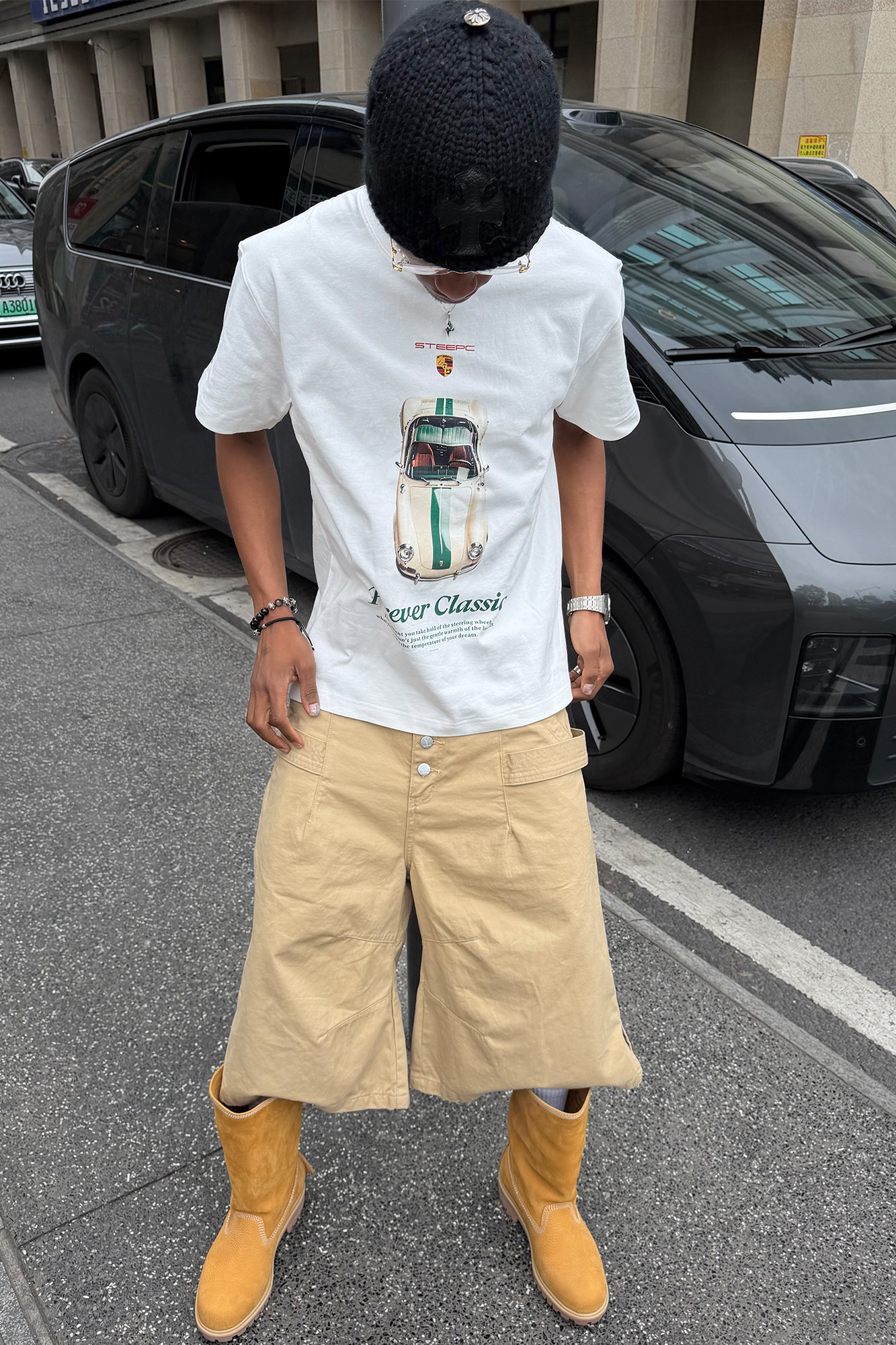 STEEPC Classic Car Graphic T-Shirt-T Shirt-S (1)-Free Shipping Leatheretro