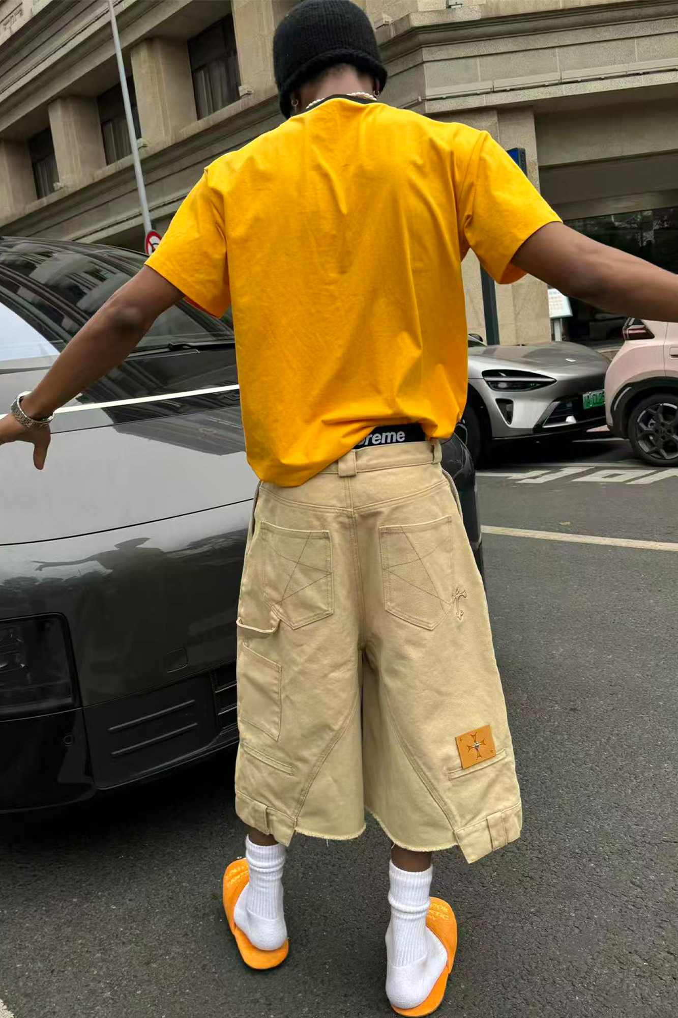 STEEPC Baggy Multi-Pocket Cargo Shorts-Shorts-S-Free Shipping Leatheretro