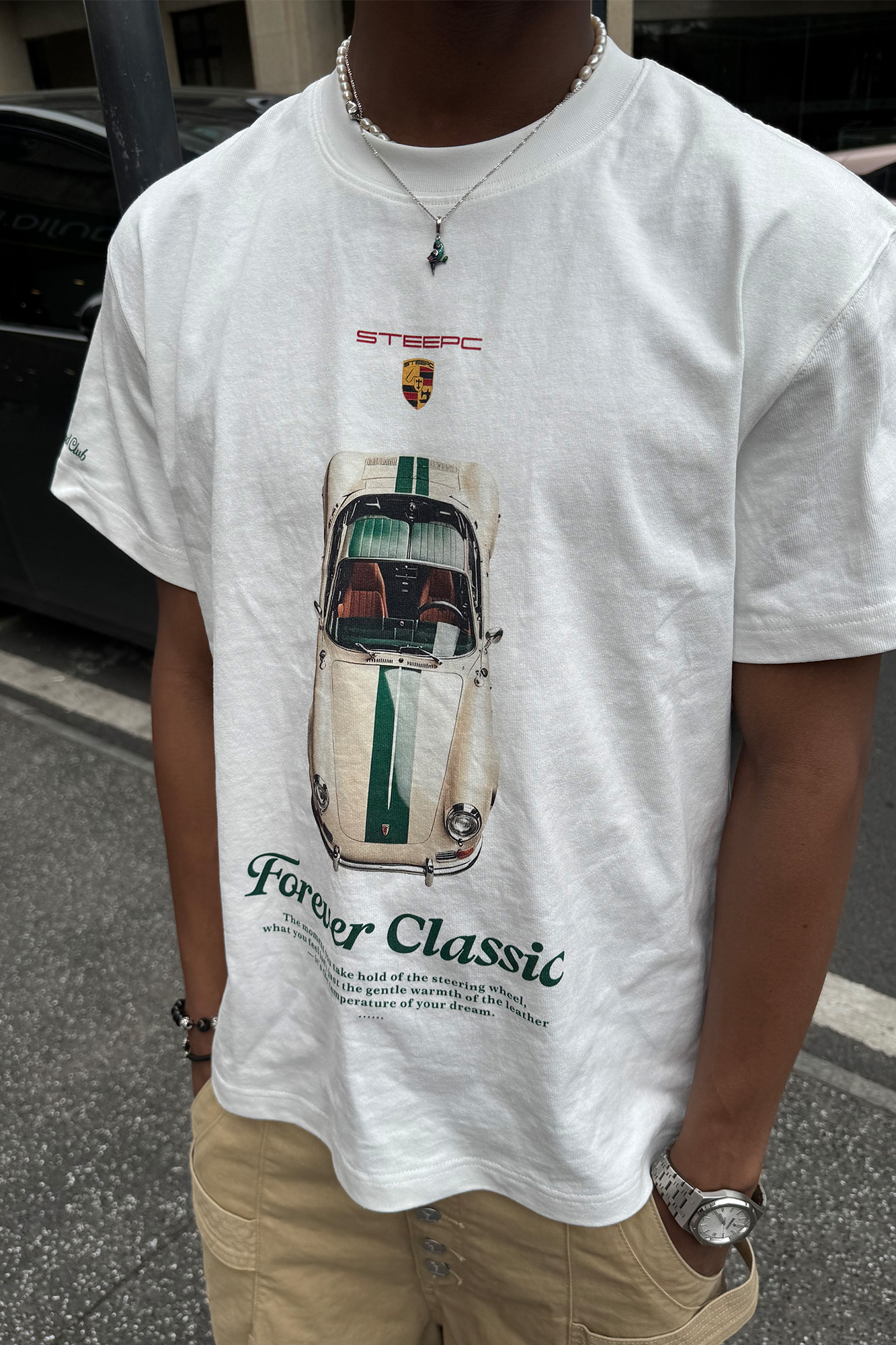 STEEPC Classic Car Graphic T-Shirt-T Shirt-S (1)-Free Shipping Leatheretro
