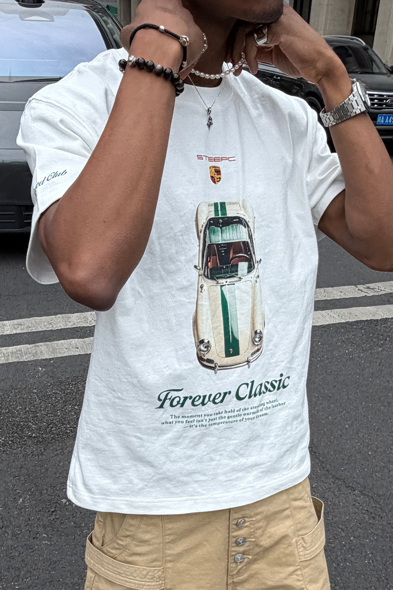 STEEPC Classic Car Graphic T-Shirt-T Shirt-S (1)-Free Shipping Leatheretro