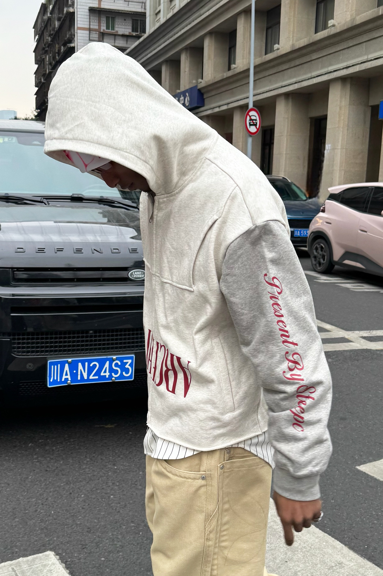 STEEPC Spliced Two-Tone Graphic Hooded Jacket-Jacket-S (1)-Free Shipping Leatheretro