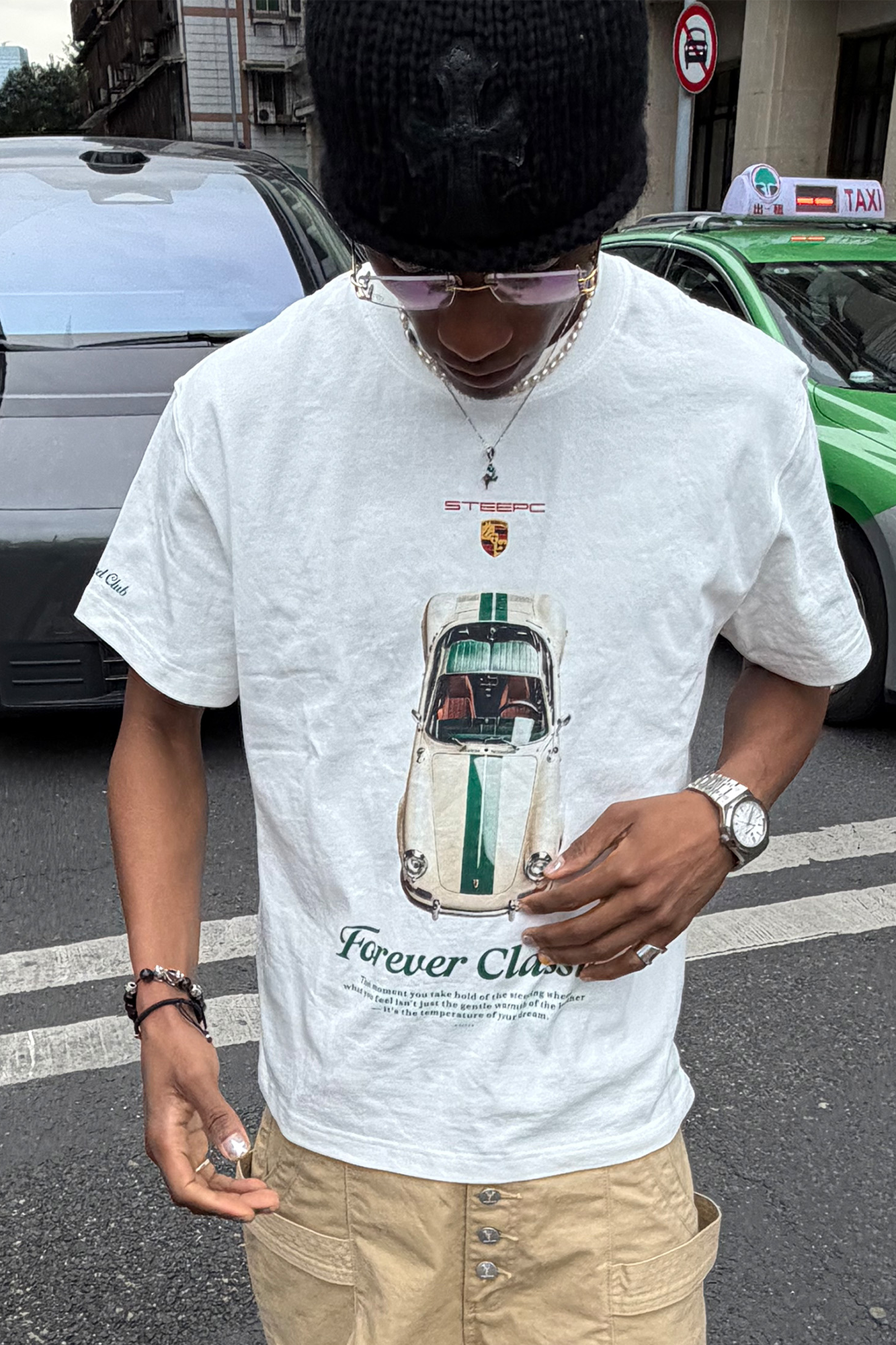 STEEPC Classic Car Graphic T-Shirt-T Shirt-S (1)-Free Shipping Leatheretro