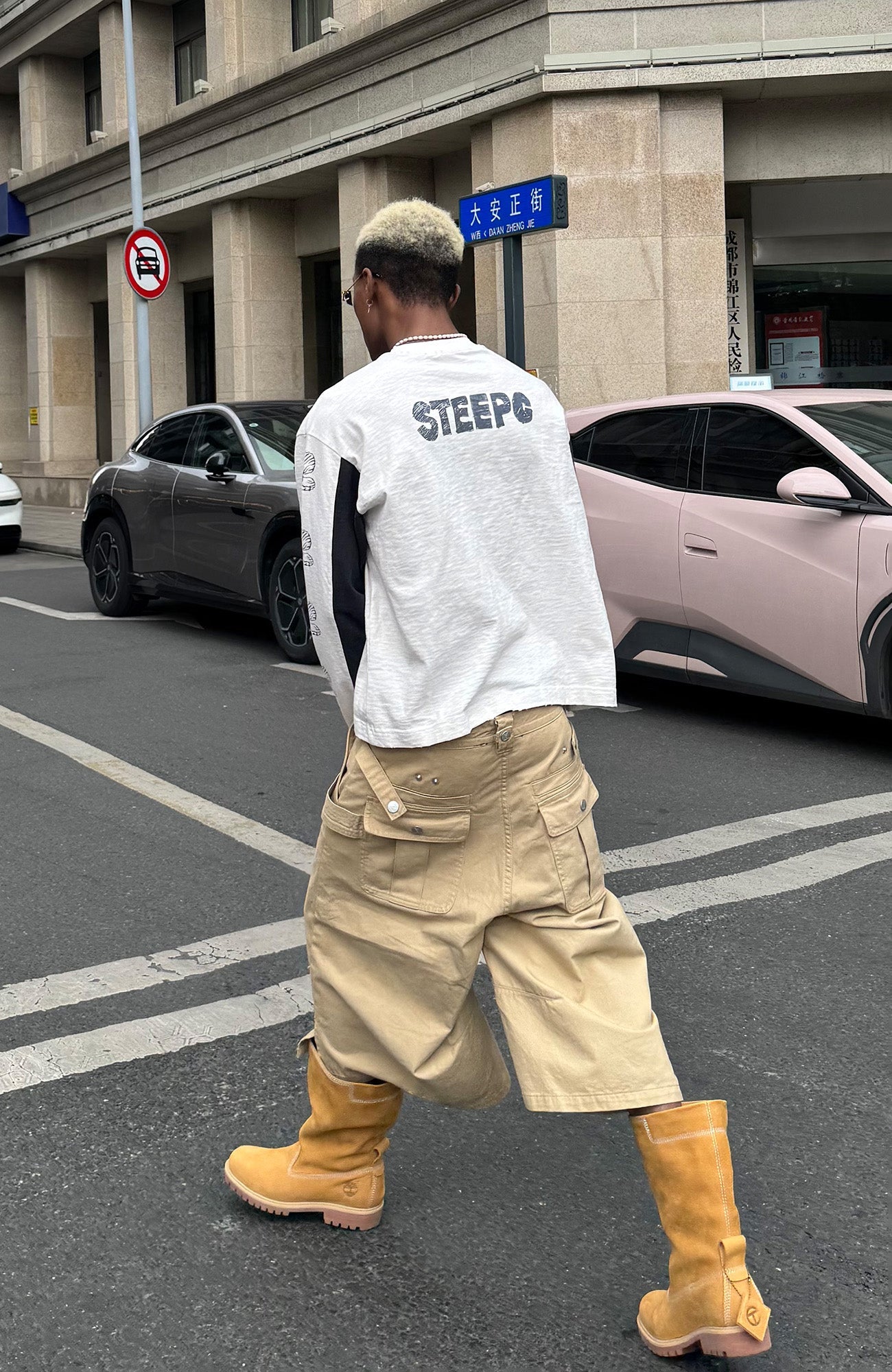 STEEPC Graphic Panel Long Sleeve Tee-L/S Tee-S-Free Shipping Leatheretro