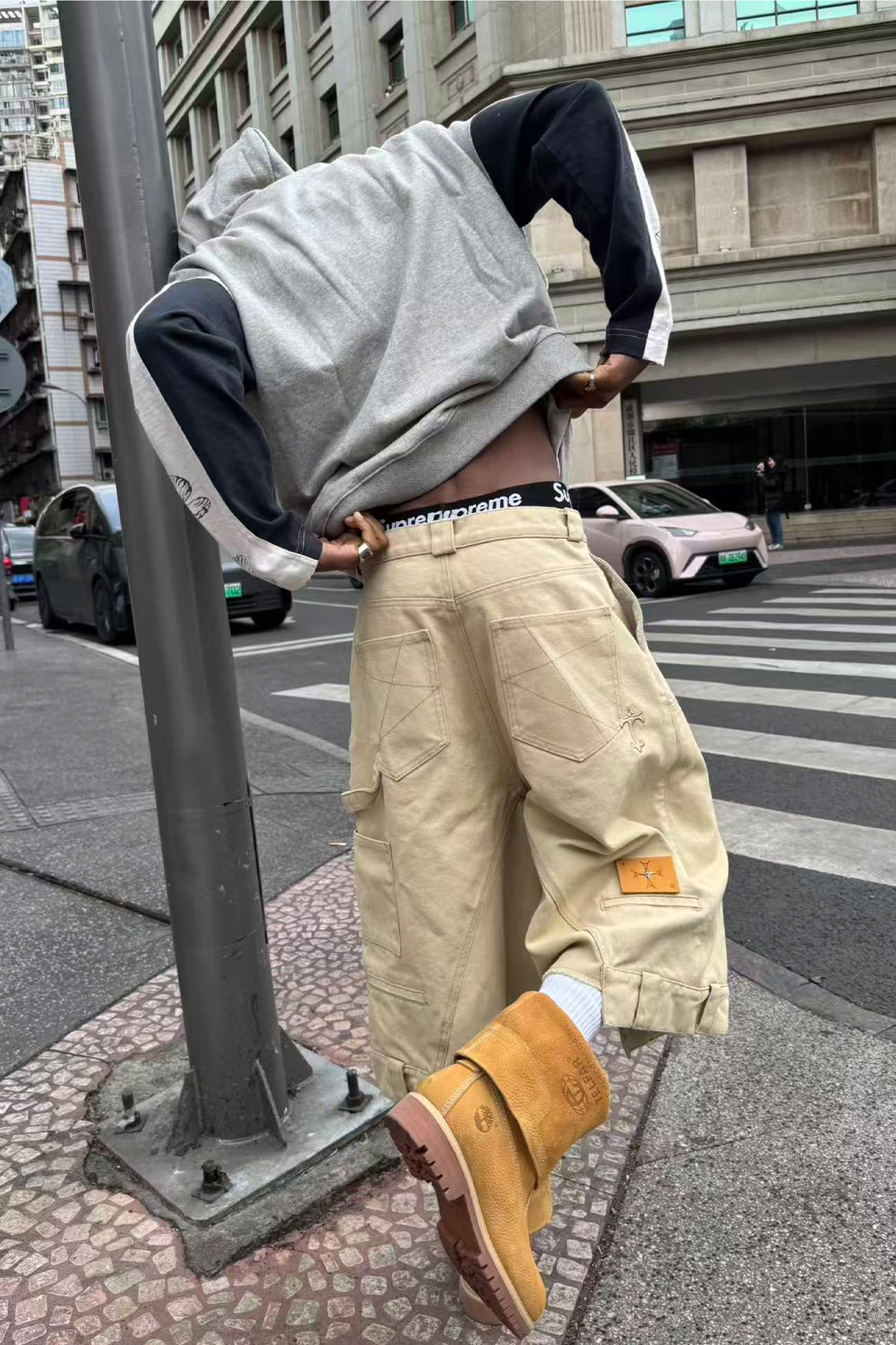 STEEPC Baggy Multi-Pocket Cargo Shorts-Shorts-S-Free Shipping Leatheretro