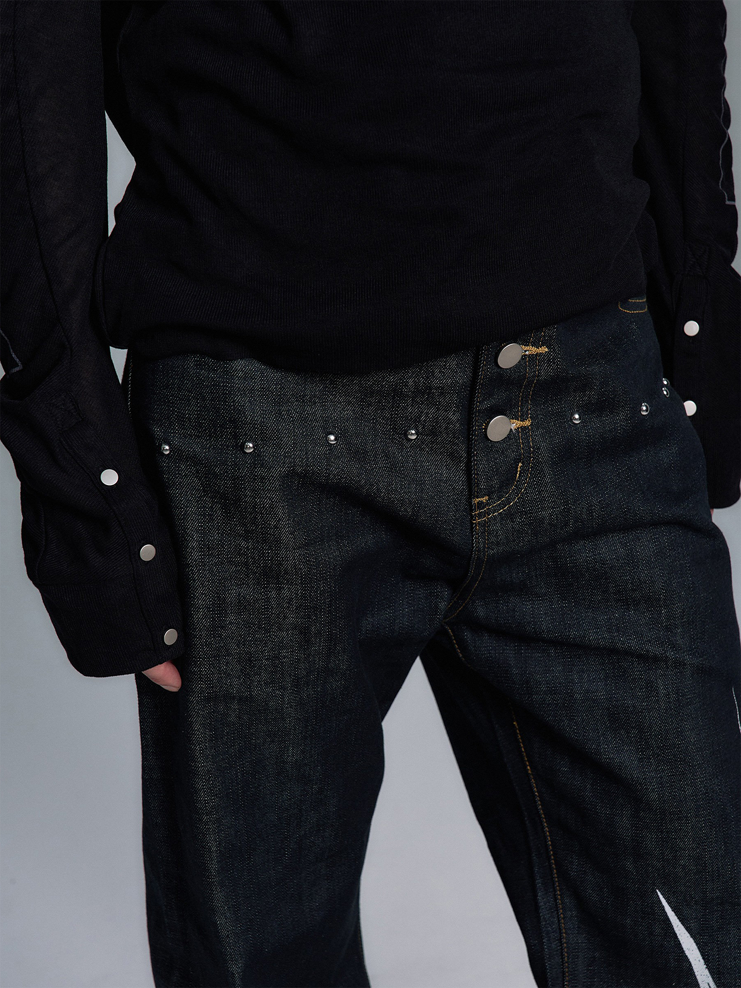 PAIKI Thorn Totem Selvedge Jeans-Jeans-S / 31"-Free Shipping Leatheretro