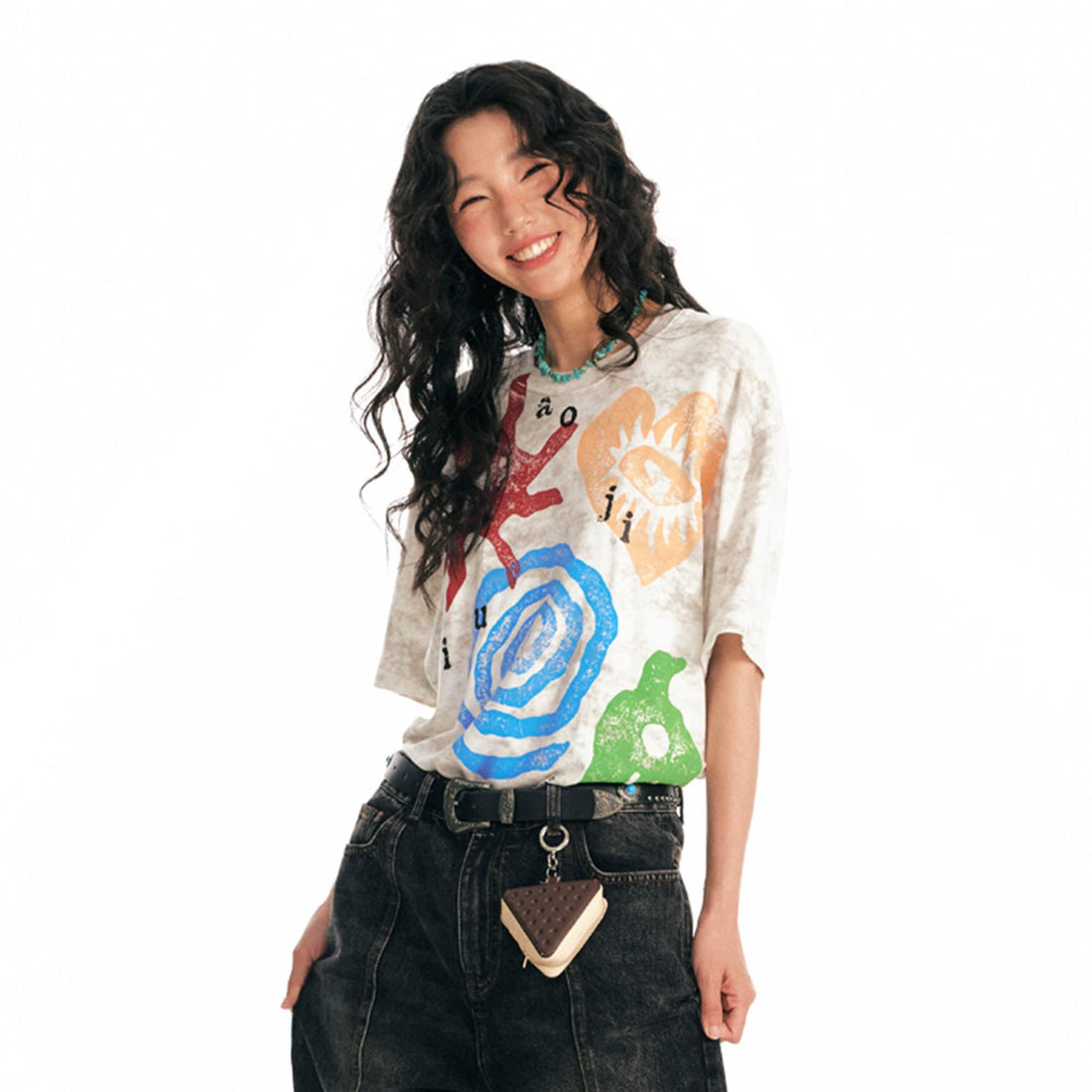 1997 POSTOFFICE Distressed Tribal Graphics T-Shirt-T Shirt-S-Multicolor-Free Shipping Leatheretro