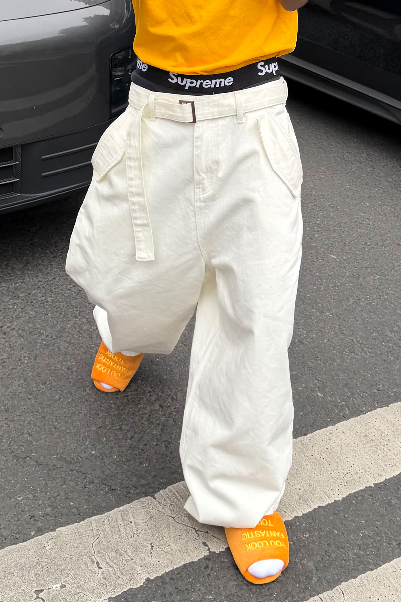 STEEPC Belted Baggy Utility Pants-Pants-S-Free Shipping Leatheretro
