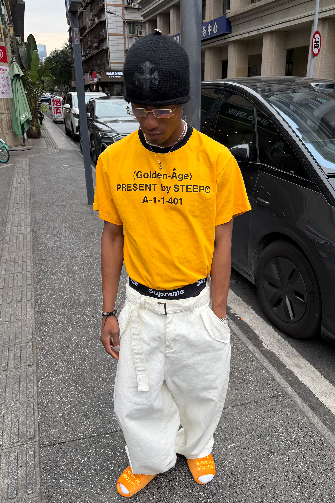 STEEPC Belted Baggy Utility Pants-Pants-S-Free Shipping Leatheretro