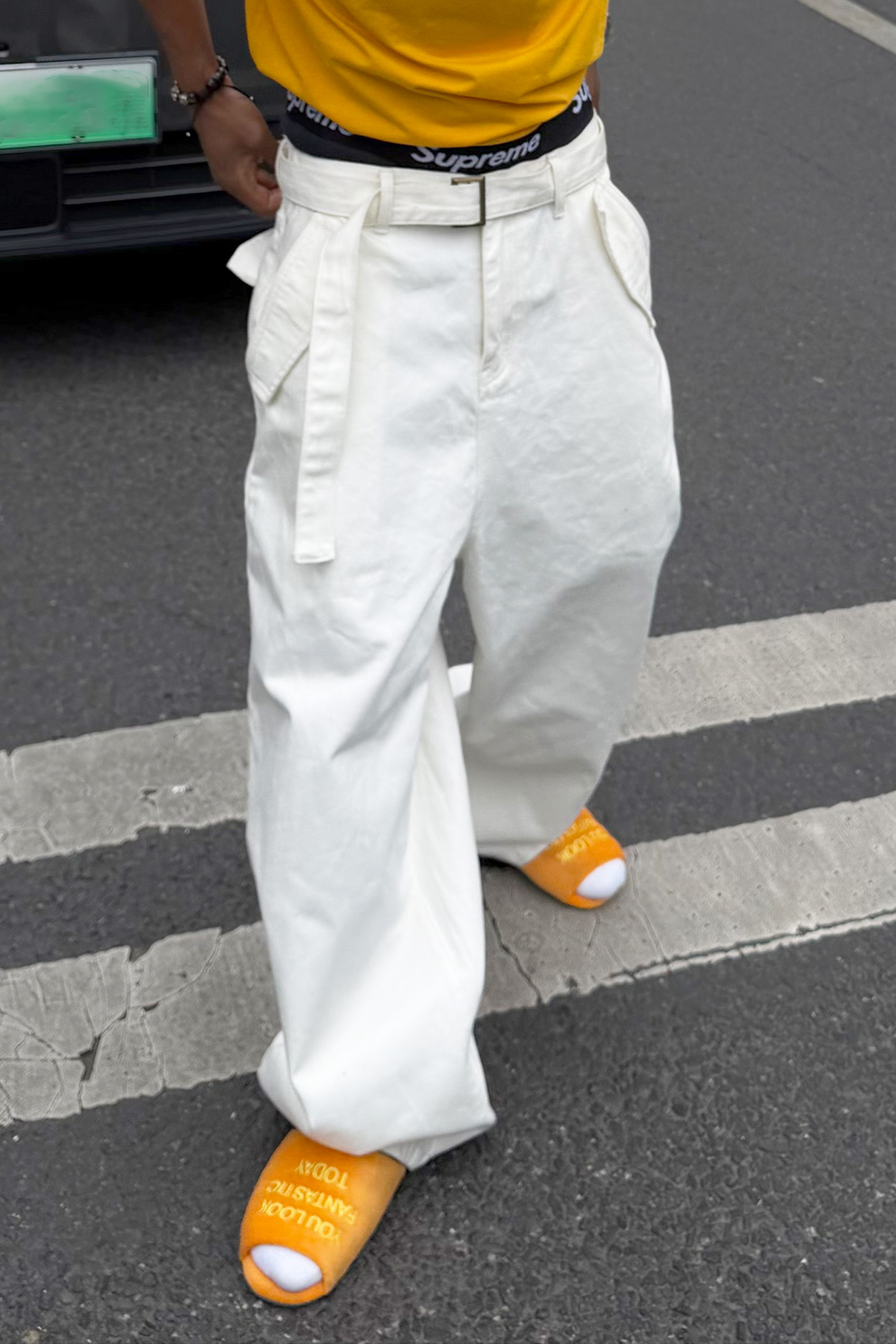 STEEPC Belted Baggy Utility Pants-Pants-S-Free Shipping Leatheretro