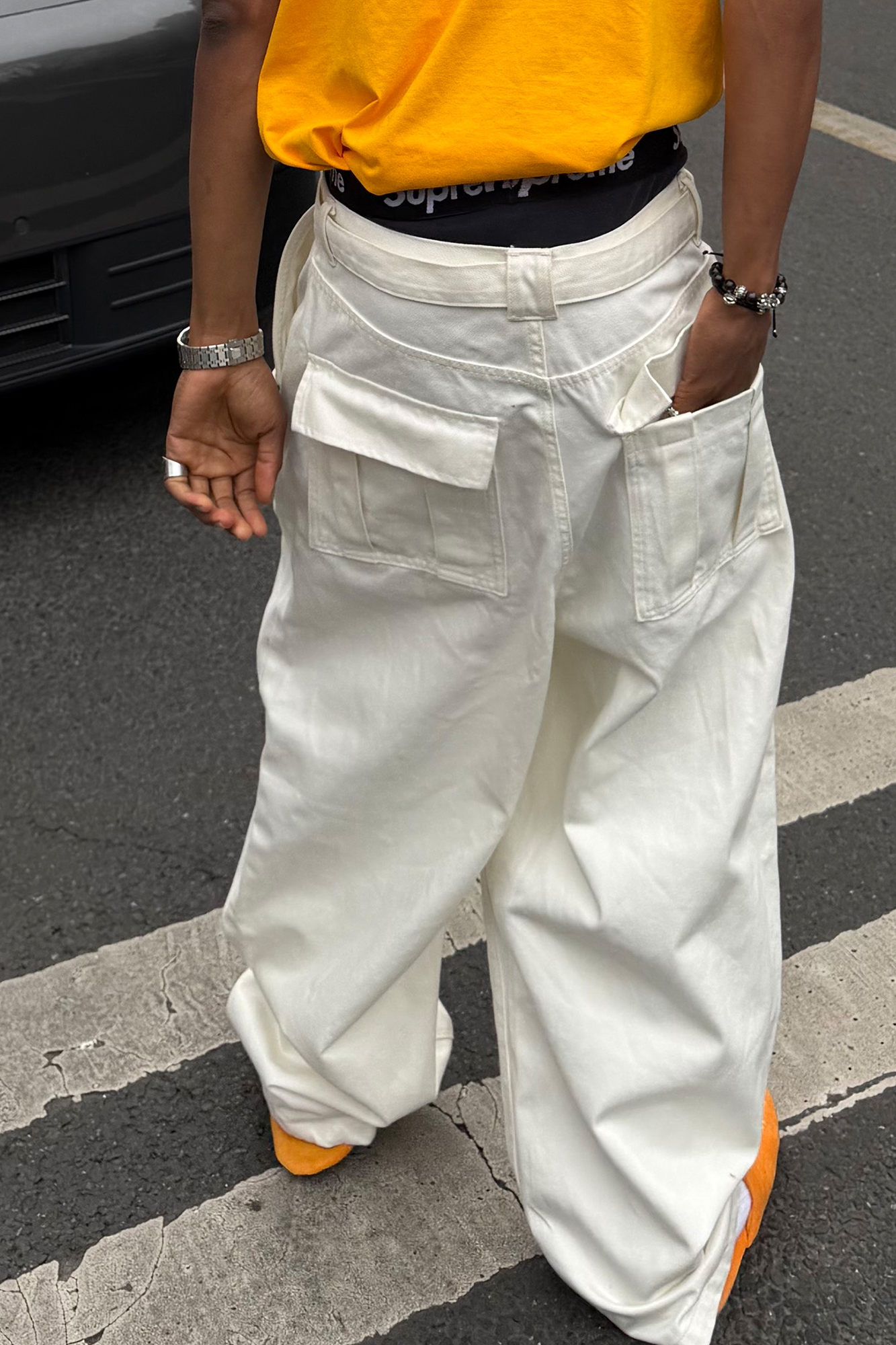 STEEPC Belted Baggy Utility Pants-Pants-S-Free Shipping Leatheretro