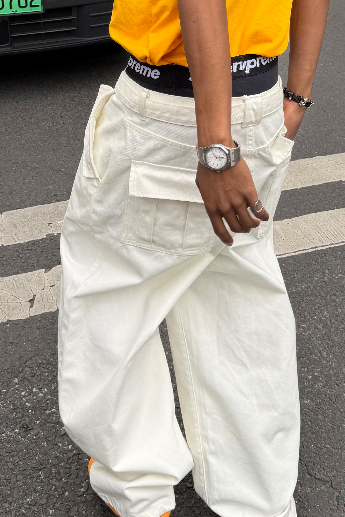 STEEPC Belted Baggy Utility Pants-Pants-S-Free Shipping Leatheretro
