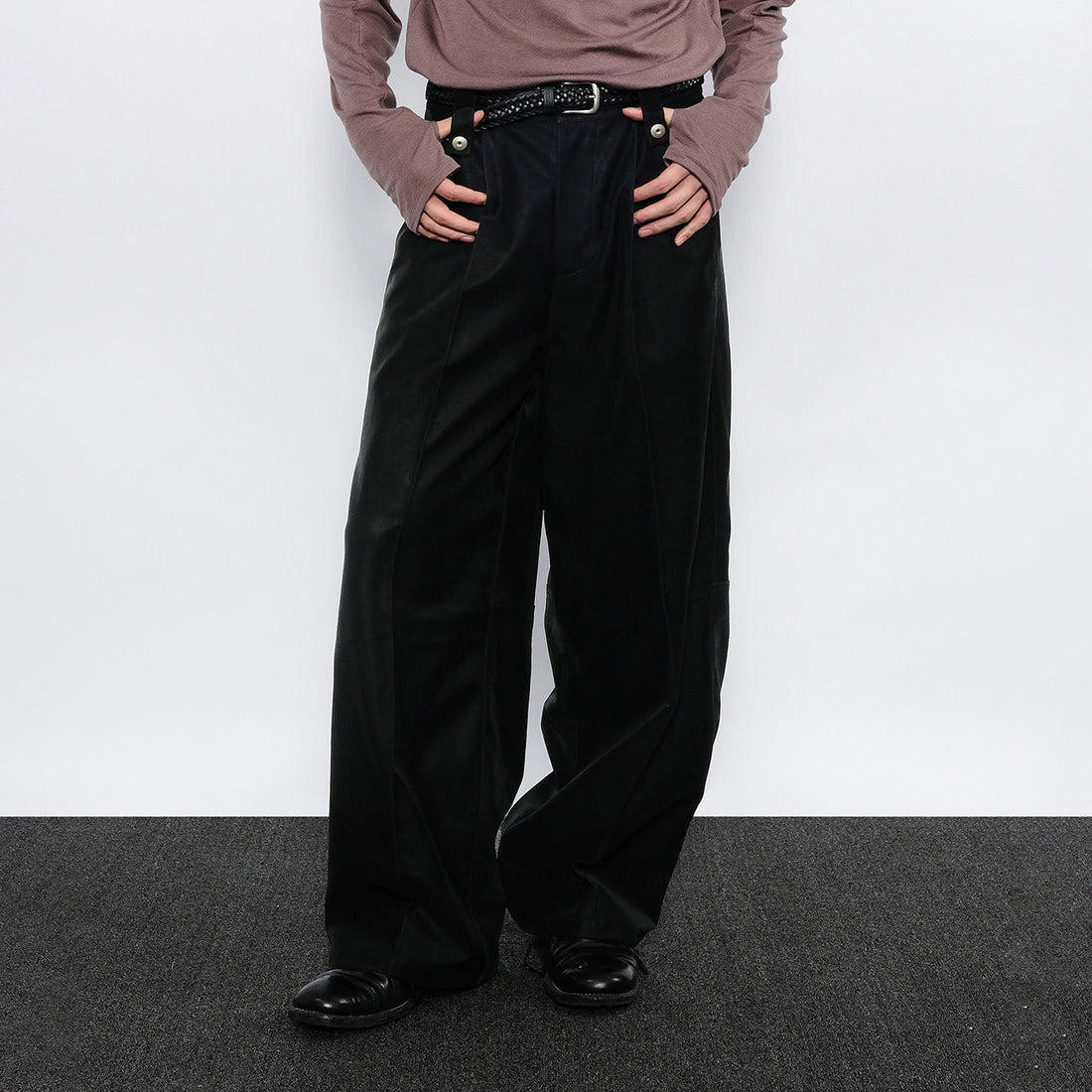 7440 37 1 Back Double-Knee PU Pants-Pants-S (Preorder)-Free Shipping Leatheretro