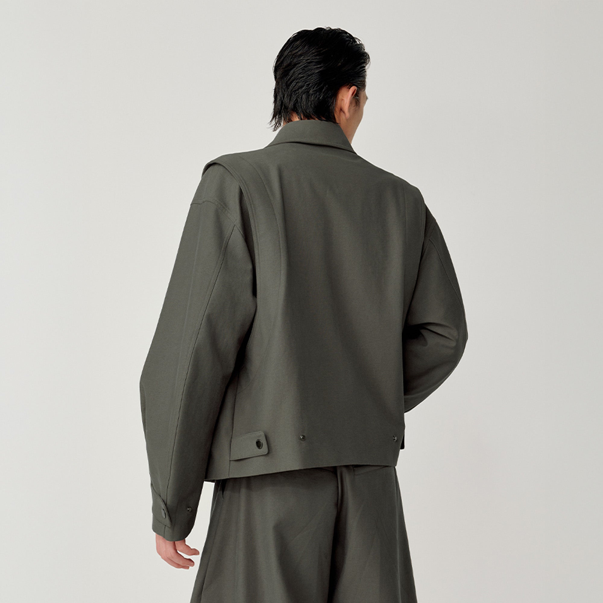 OPICLOTH Essential Structured Layered Double-Zip Jacket-Jacket-XS-Free Shipping Leatheretro