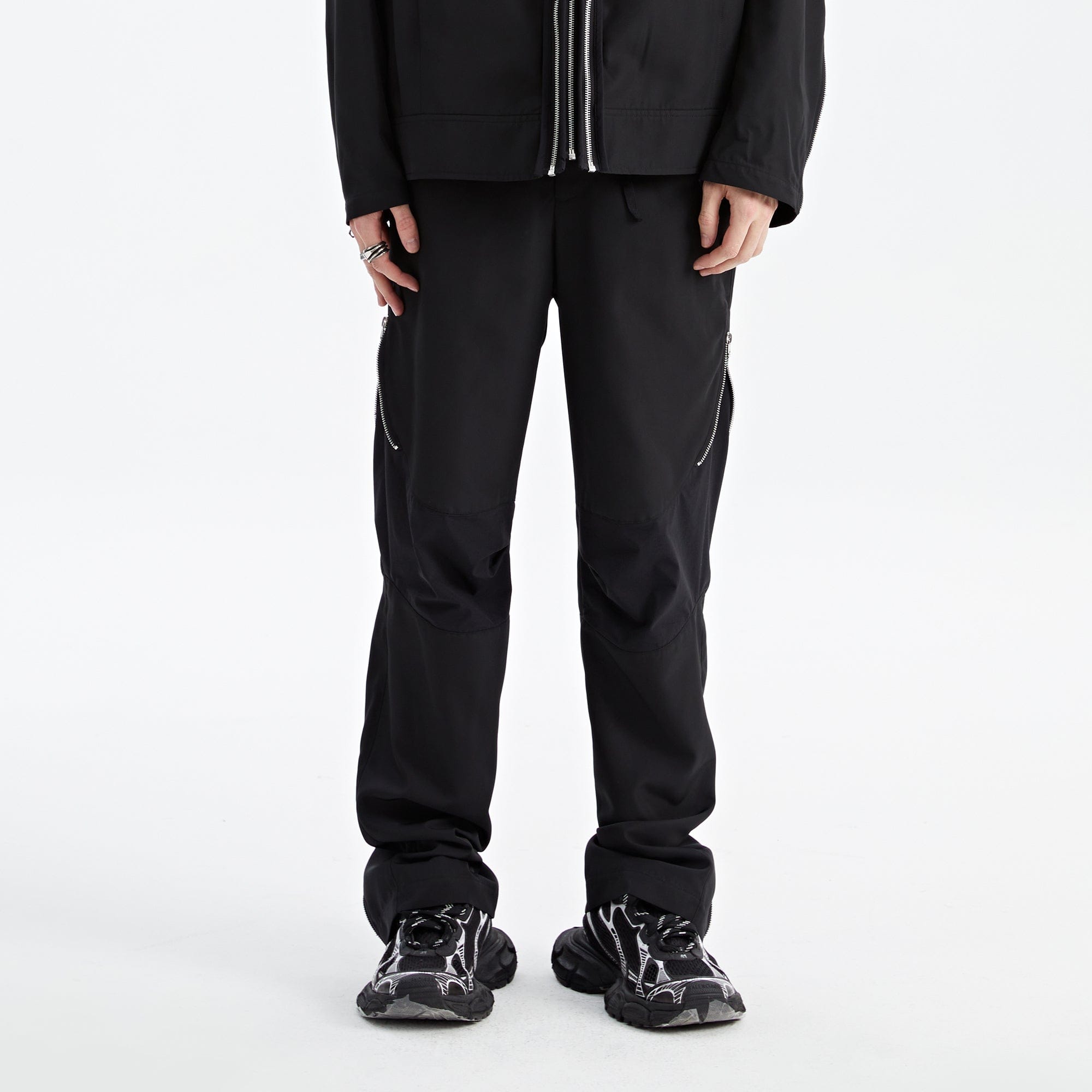 ORGANIC EMOTION Splash-Proof Zippered Paratrooper Pants-Pants-S-Free Shipping Leatheretro