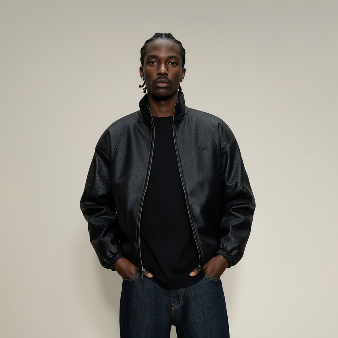 MAKEMORE Essential PU Puffer Jacket-Jacket-S-Black-Free Shipping Leatheretro