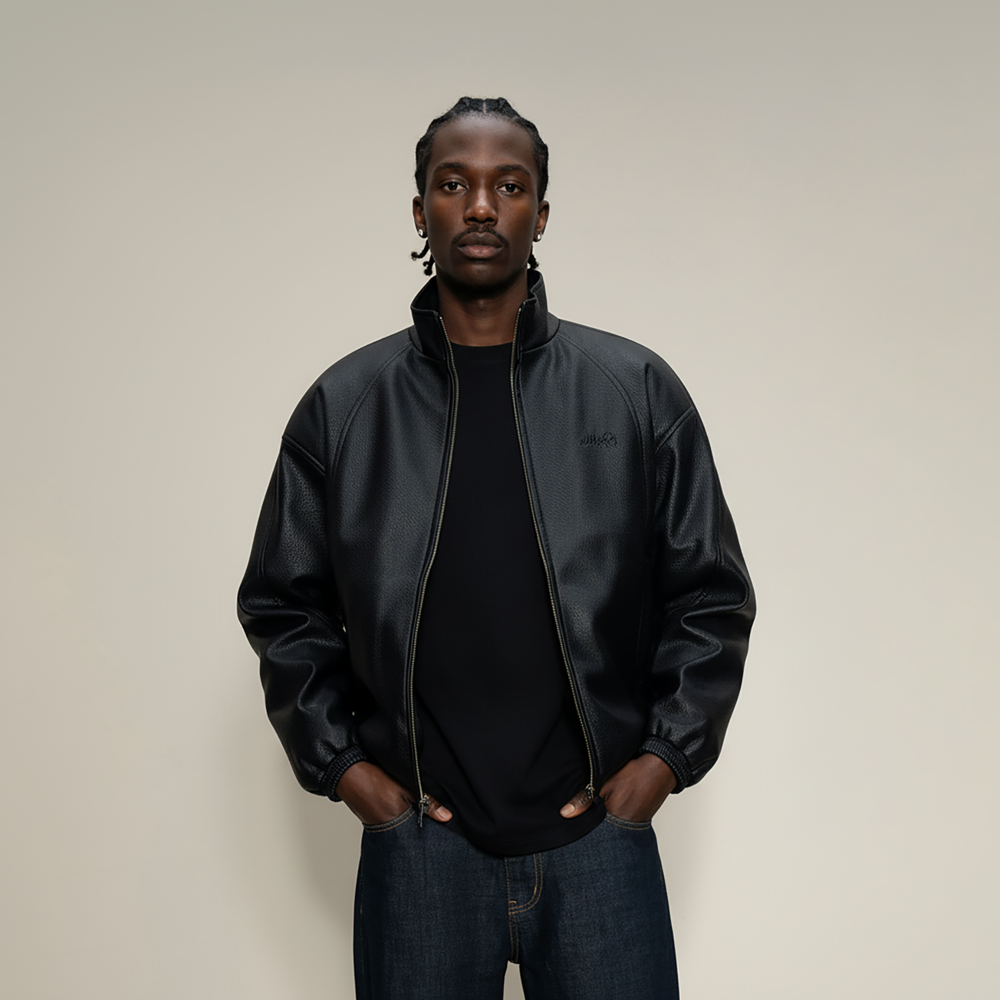 MAKEMORE Essential PU Puffer Jacket-Jacket-S-Black-Free Shipping Leatheretro