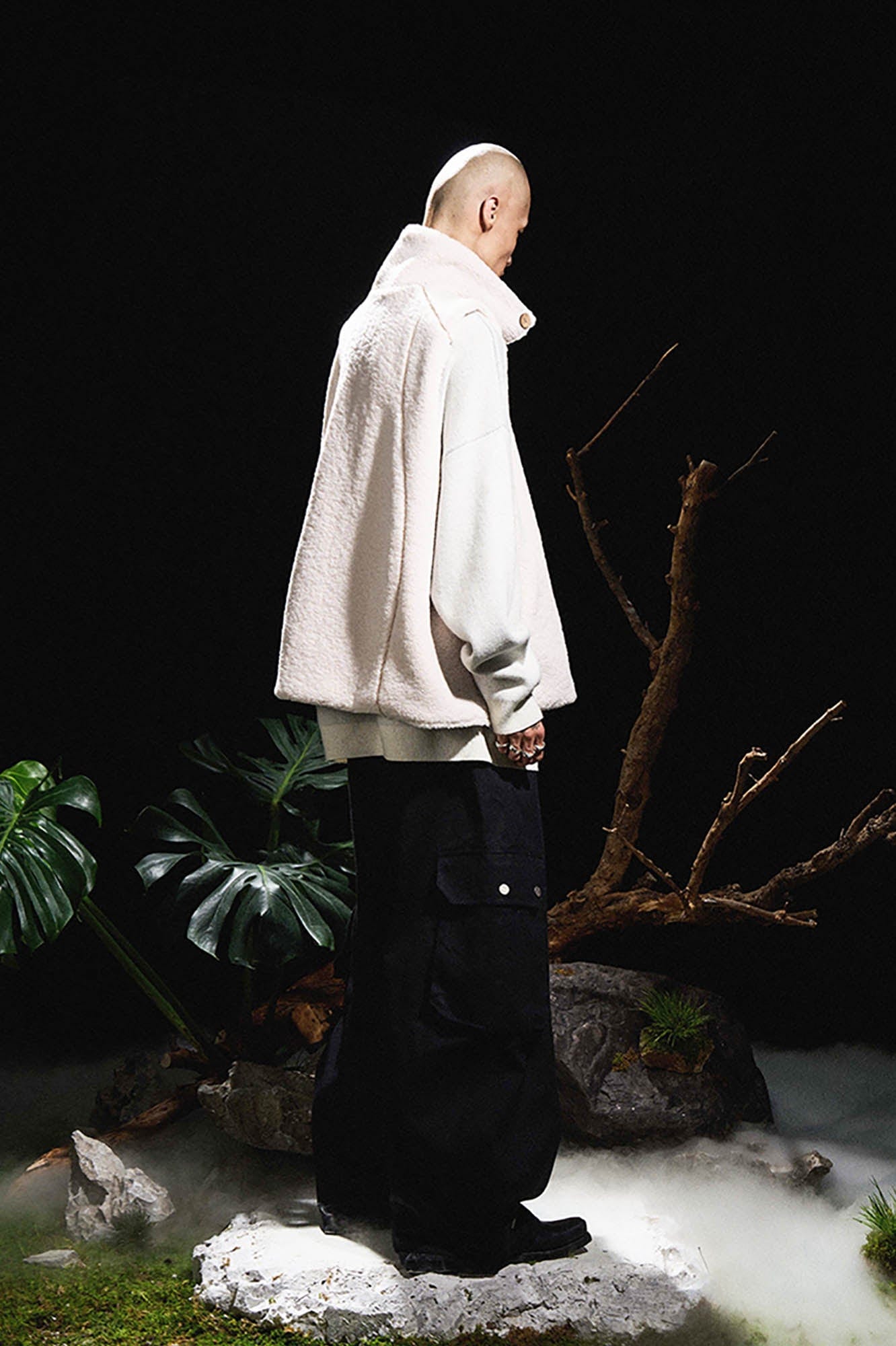 RELABEL Pupa Reversible Plaid Fleece Vest-Vest-S-White-Free Shipping Leatheretro