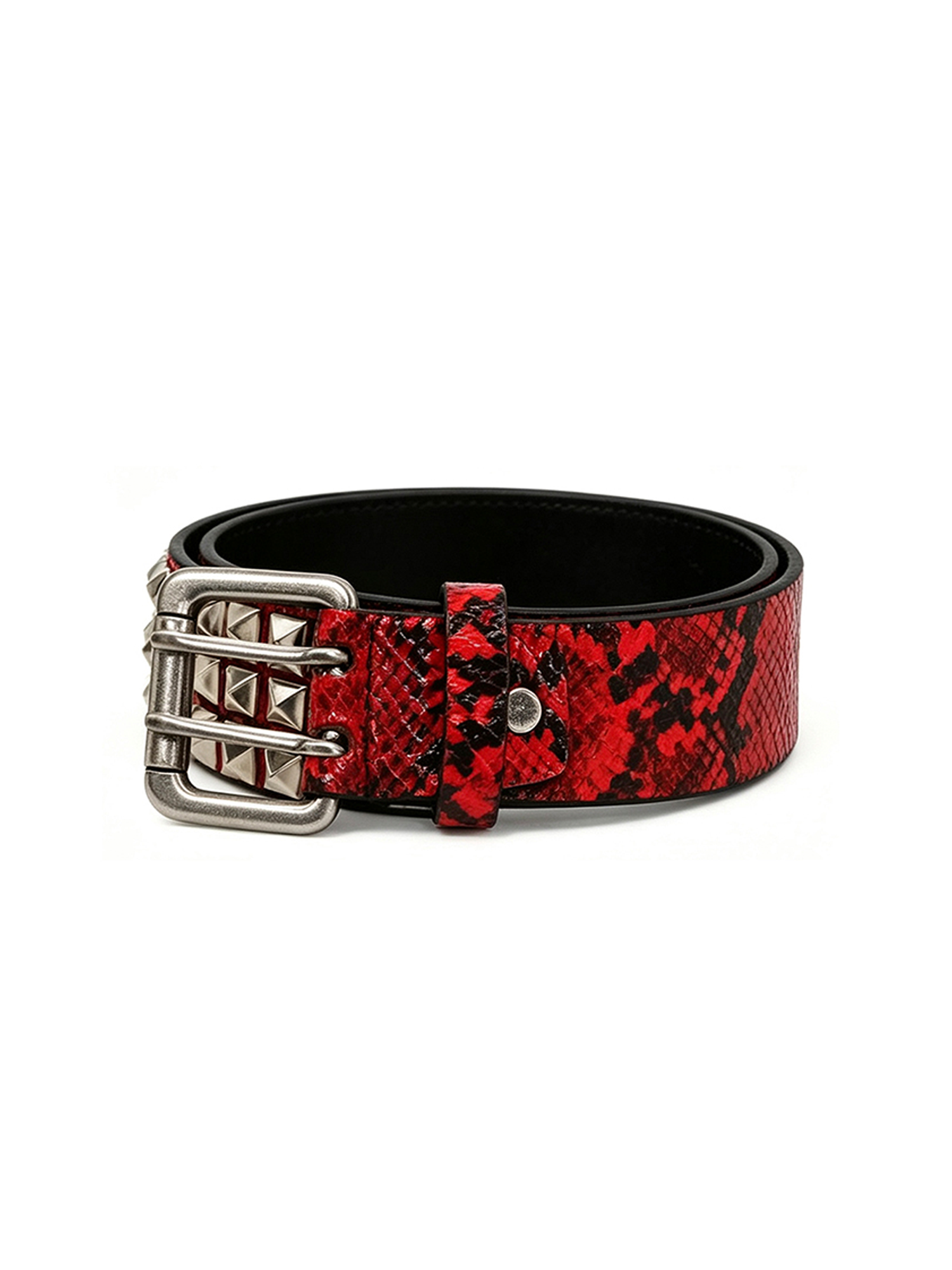 CYCYCY Punk Snakeskin Studded Belt-Belt-One Size-Free Shipping Leatheretro