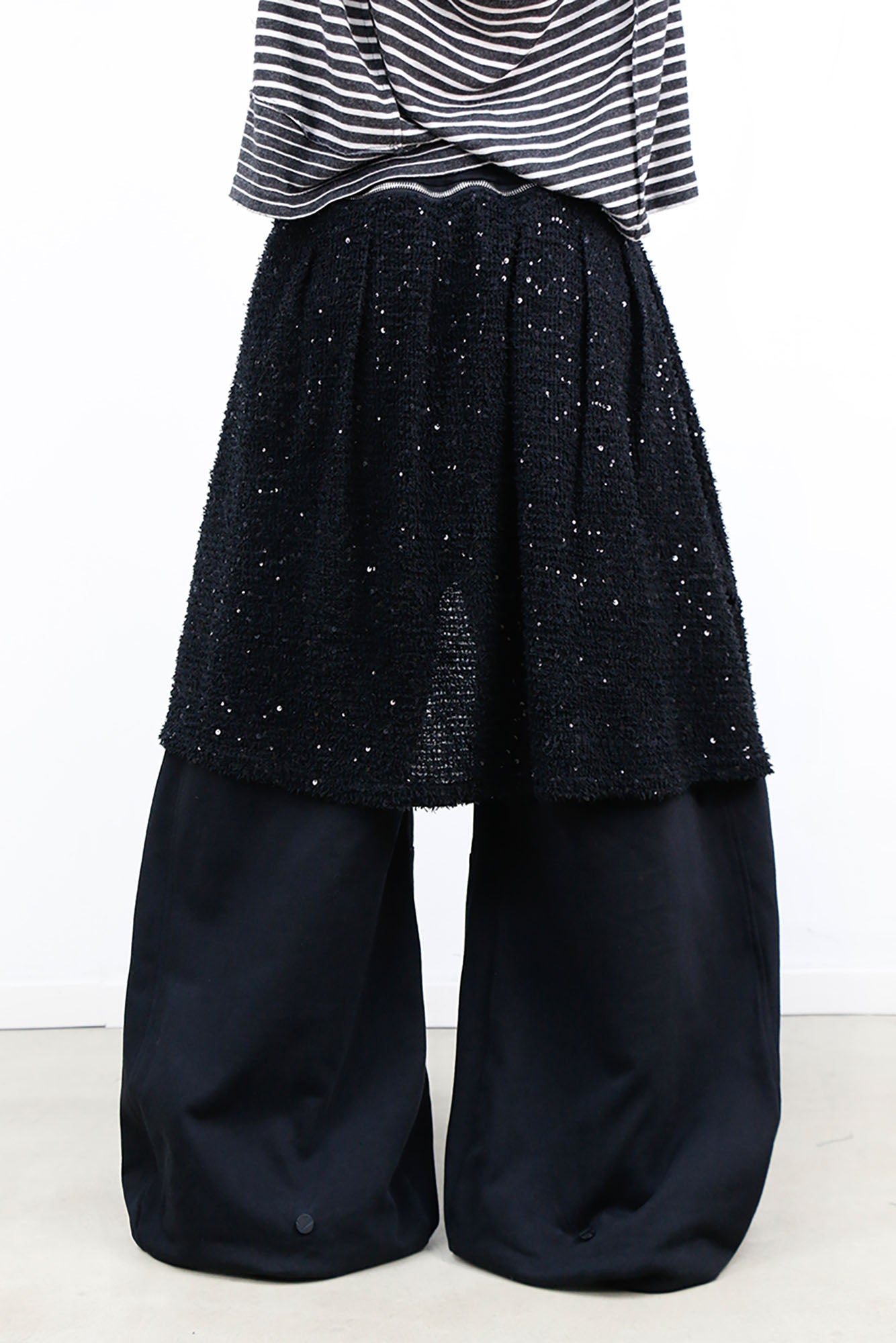 RELABEL Detachable Diamond Drape Oversized Sweatpants-Pants-XS (Preorder)-Free Shipping Leatheretro