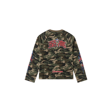 SAVAGEGROWTHWORLD Camo Waffle Knit Graphic Long-Sleeve Tee-L/S Tee-S-Free Shipping Leatheretro