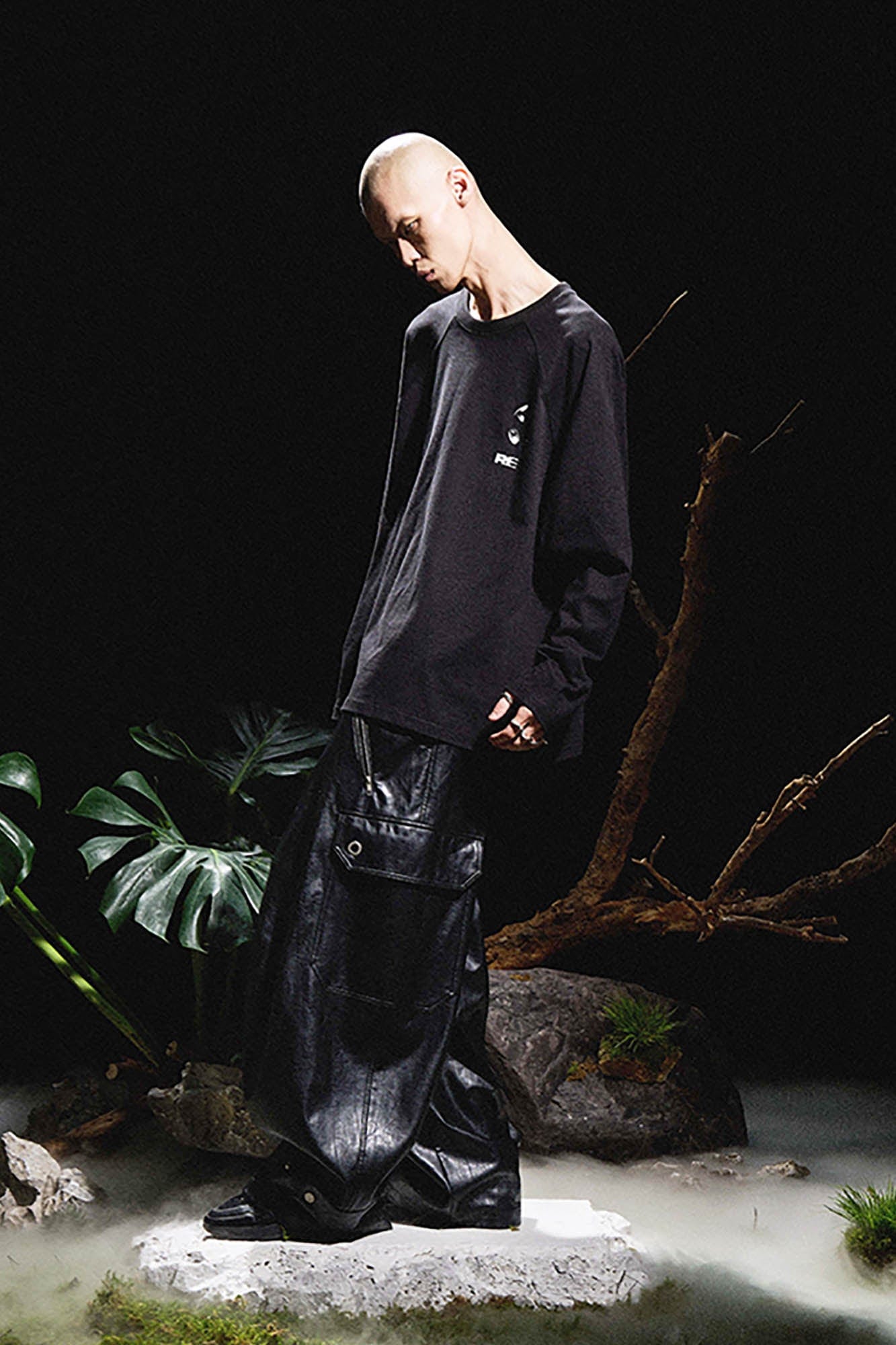 RELABEL Multi-Pocket Pleated Faux Leather Wide-Leg Pants-Pants-XS-Free Shipping Leatheretro