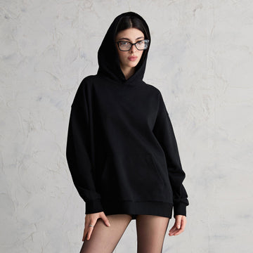 ORGANIC EMOTION Distressed Anatomy Hoodie-Hoodie-Black-XS-Free Shipping Leatheretro