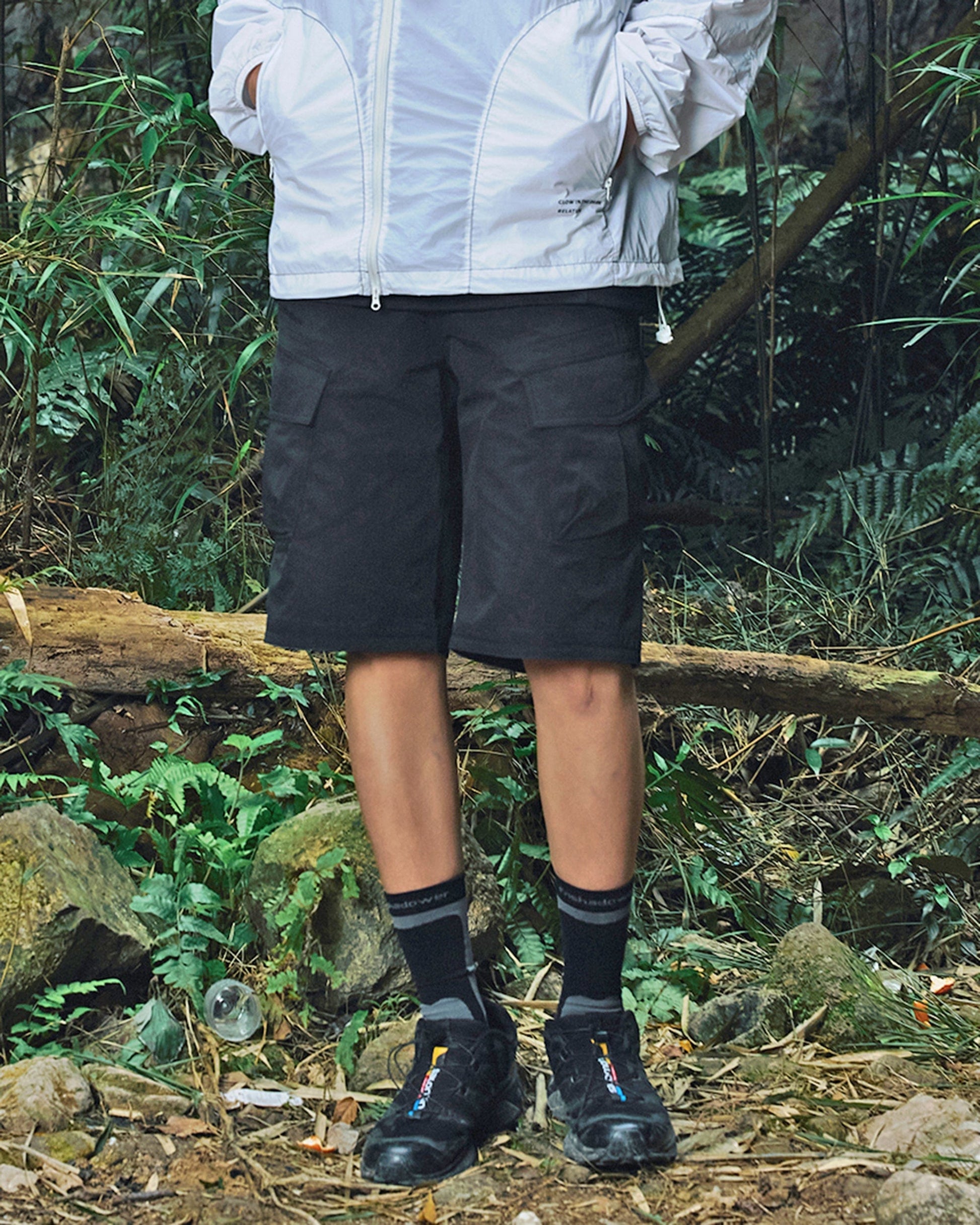 ENSHADOWER Modern Large Pocket Logo Shorts-Shorts-S-Free Shipping Leatheretro