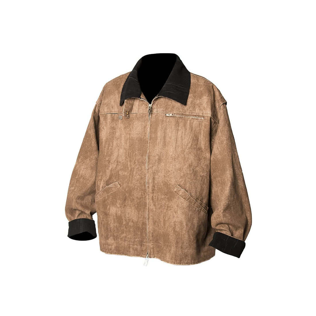 RELABEL Distressed Washed Multi-Pocket Detroit Jacket-Jacket-XS-Brown-Free Shipping Leatheretro