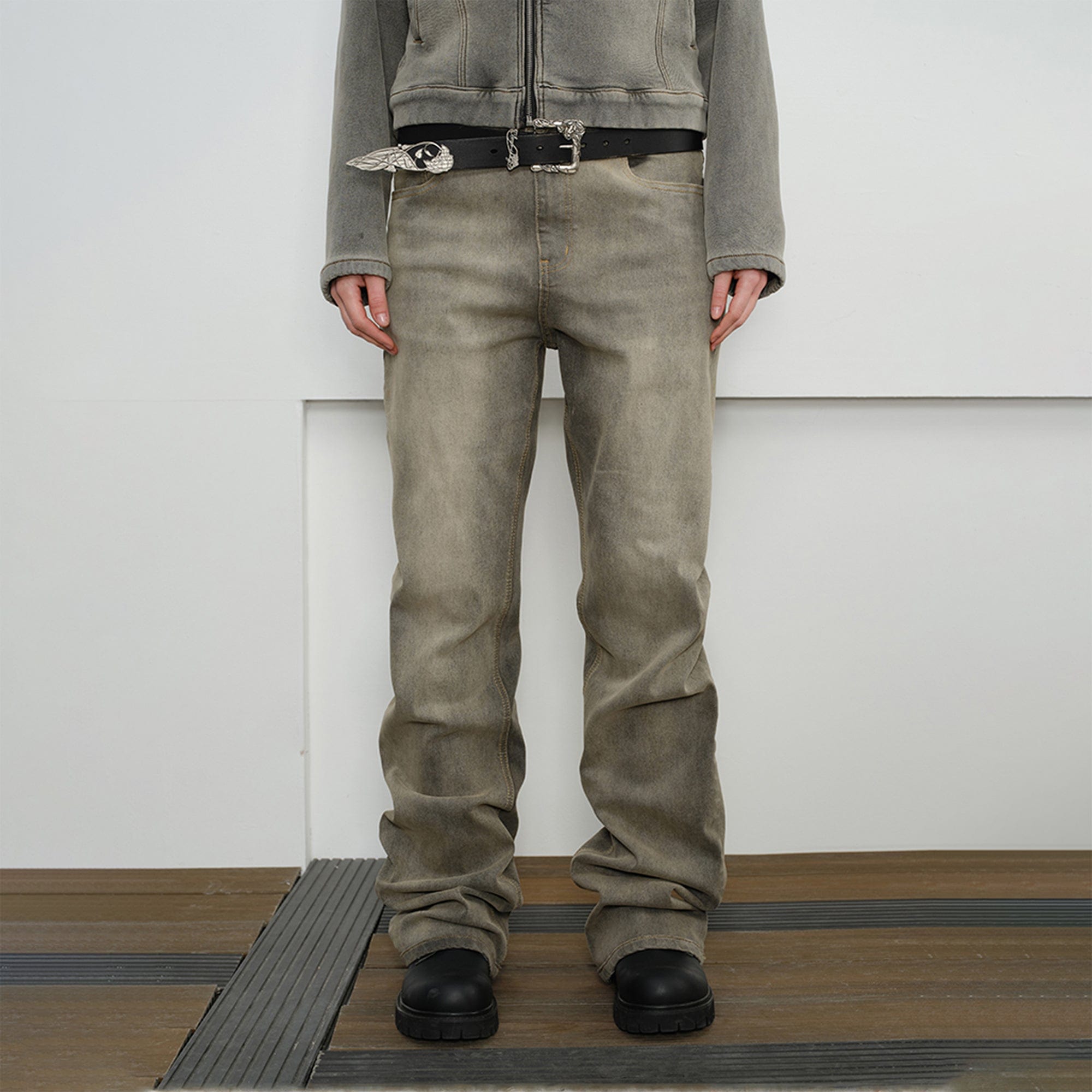 KREATE Volcanic Mud Washed Jeans-Jeans-S-Free Shipping Leatheretro