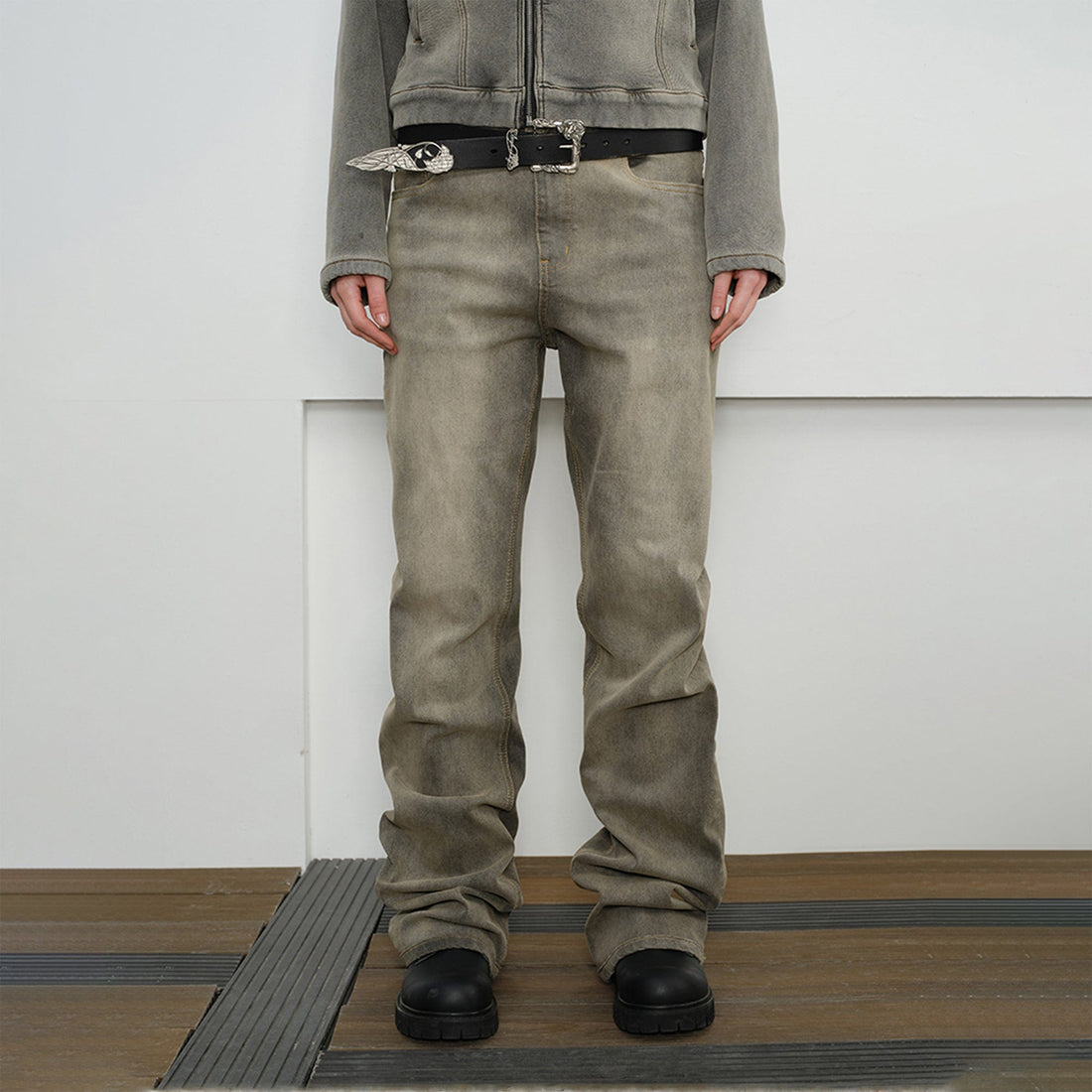 KREATE Volcanic Mud Washed Jeans-Jeans-S-Free Shipping Leatheretro