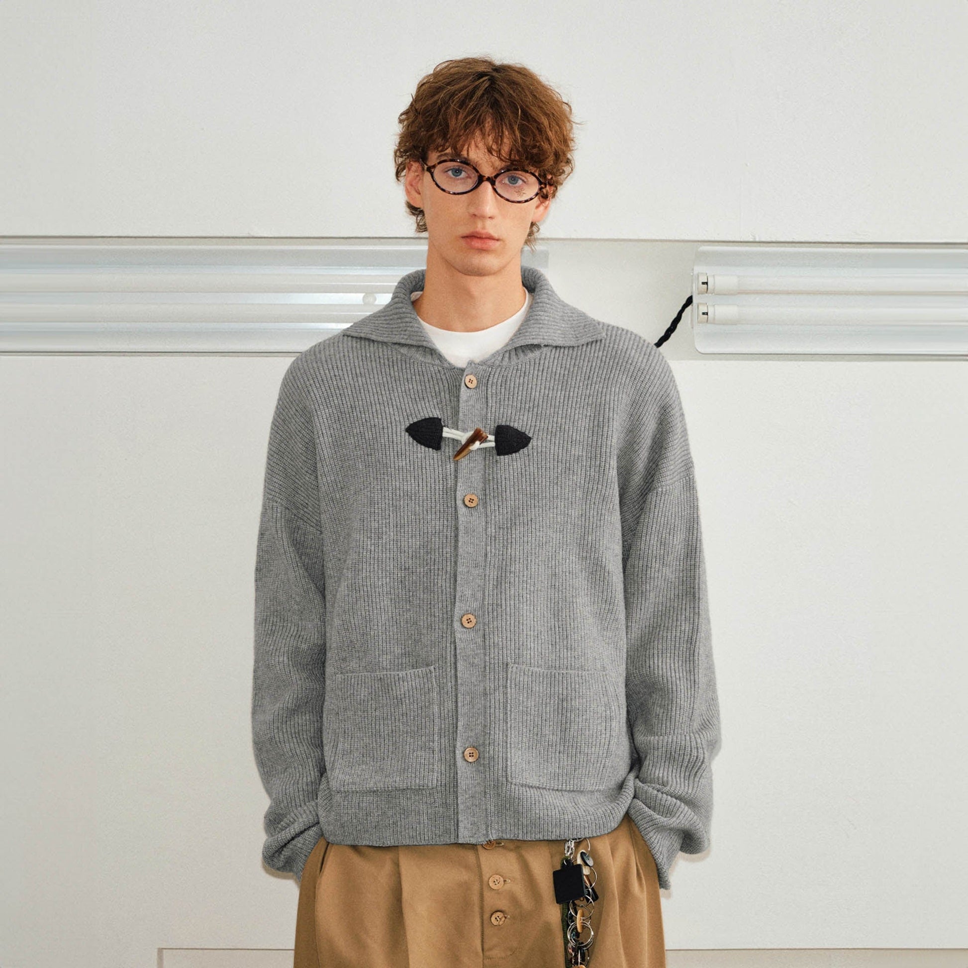 KREATE Toggle Button Knit Cardigan-Jacket-S-Free Shipping Leatheretro