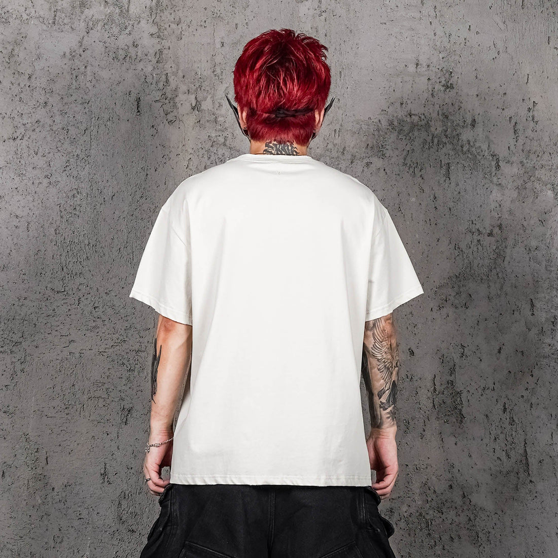 UNDERWATER Fallen Angel Distressed T-Shirt-T Shirt-S-Free Shipping Leatheretro