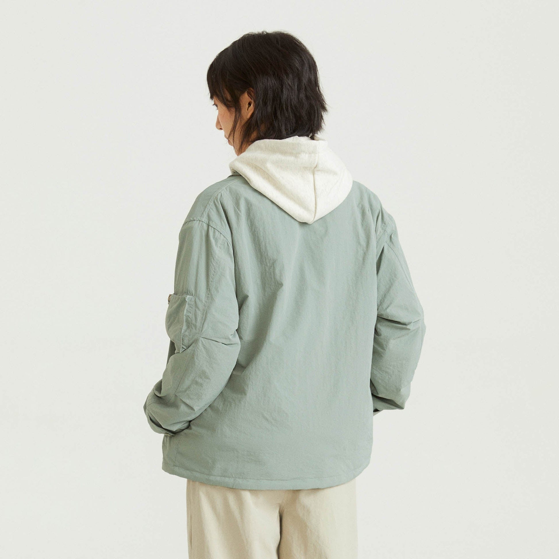 ONADAILYBASIS Reversible Utility & Herringbone Wool-Blend Jacket-Jacket-S-Free Shipping Leatheretro