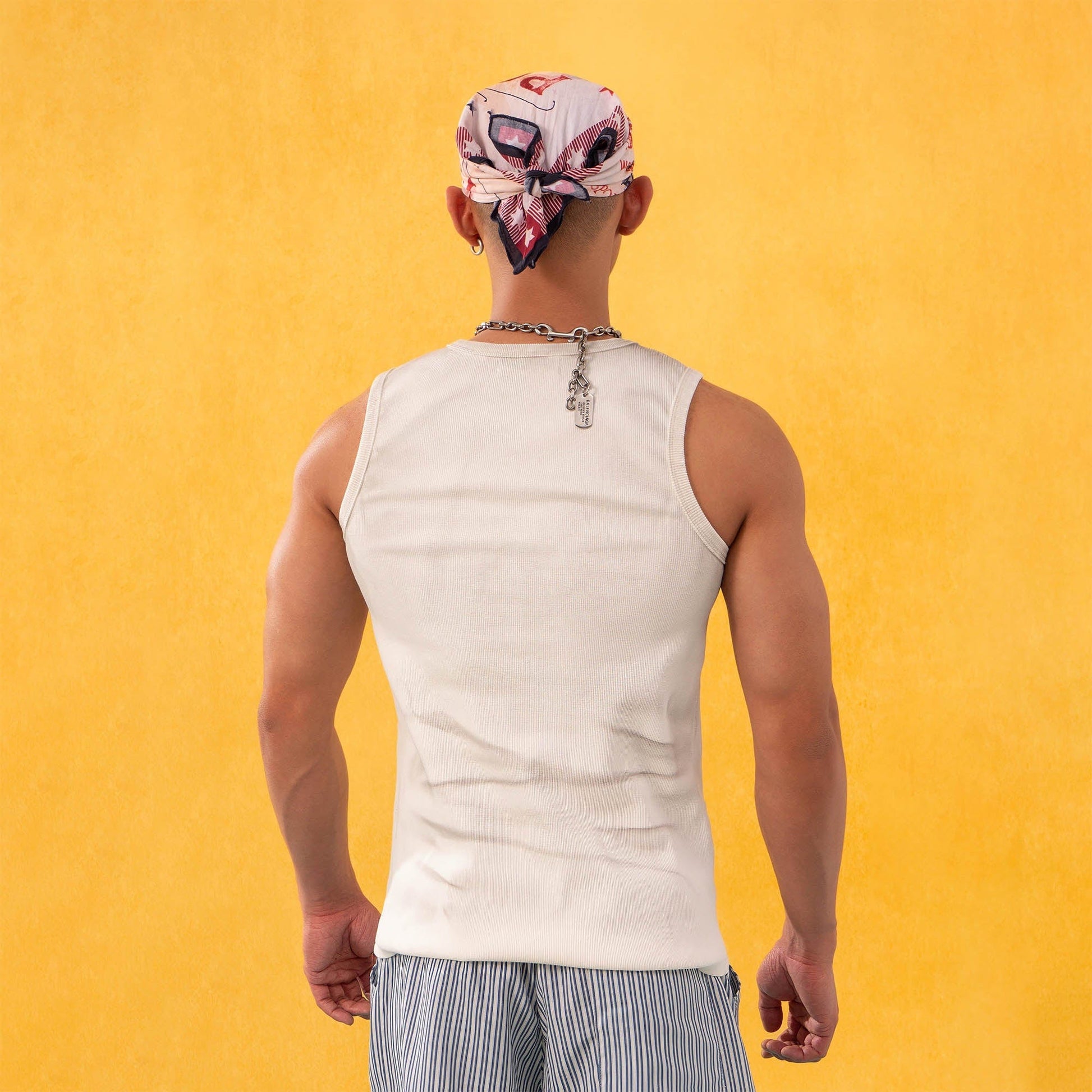 CLP Distressed Ribbed Tank Top-Tank Top-M-White-Free Shipping Leatheretro