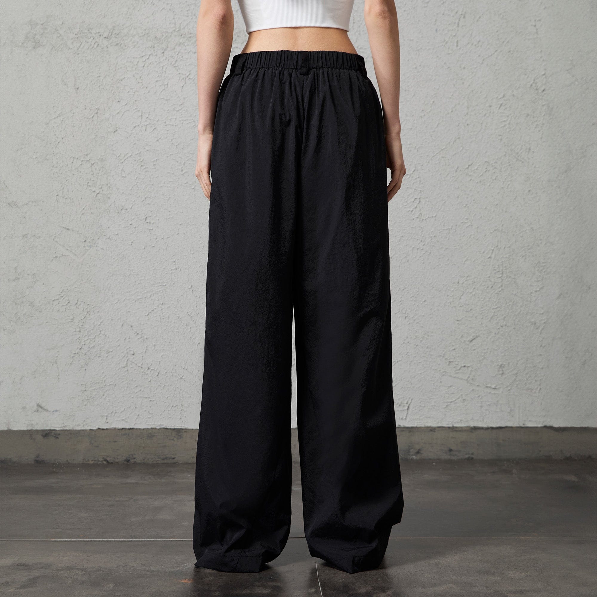 ORGANIC EMOTION UV-Protective Lightweight Straight-Leg Pants-Pants-S-Black-Free Shipping Leatheretro