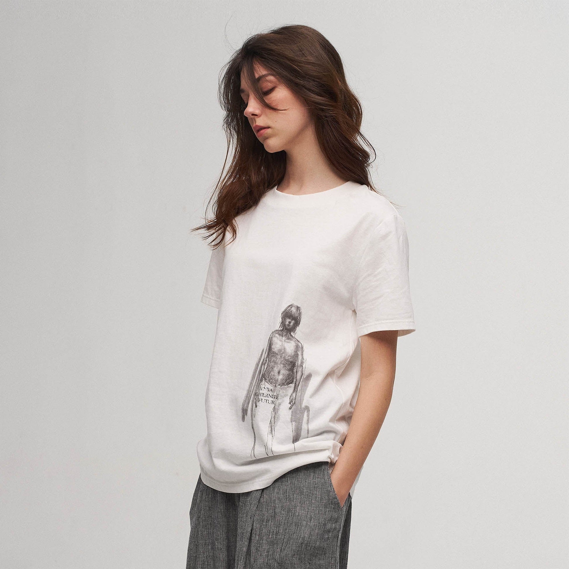 ILNya Nieternite Nifutur Sketch Portrait Graphic T-Shirt-T Shirt-S(0)-Free Shipping Leatheretro