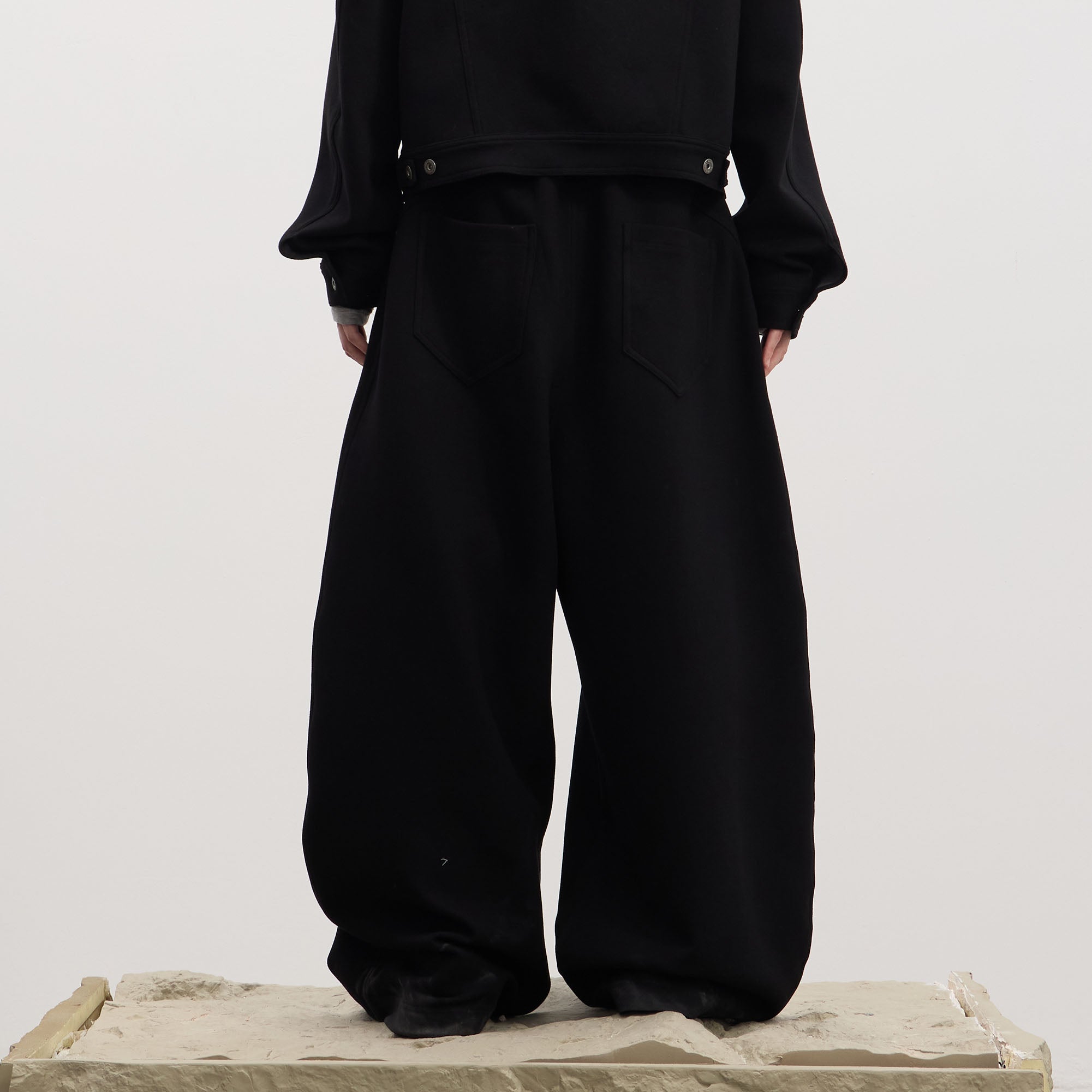 DND4DES Essential Wool-Blend Baggy Pants-Pants-S-Light Gray-Free Shipping Leatheretro